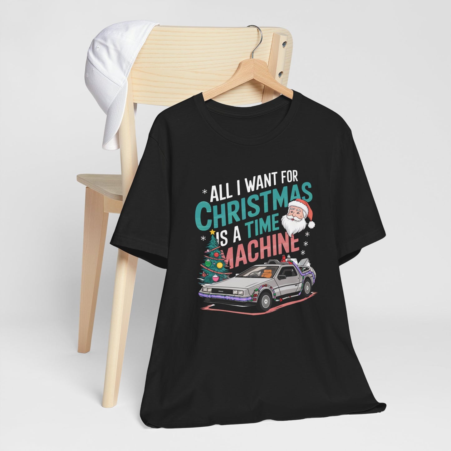 Retro Christmas DeLorean Tee