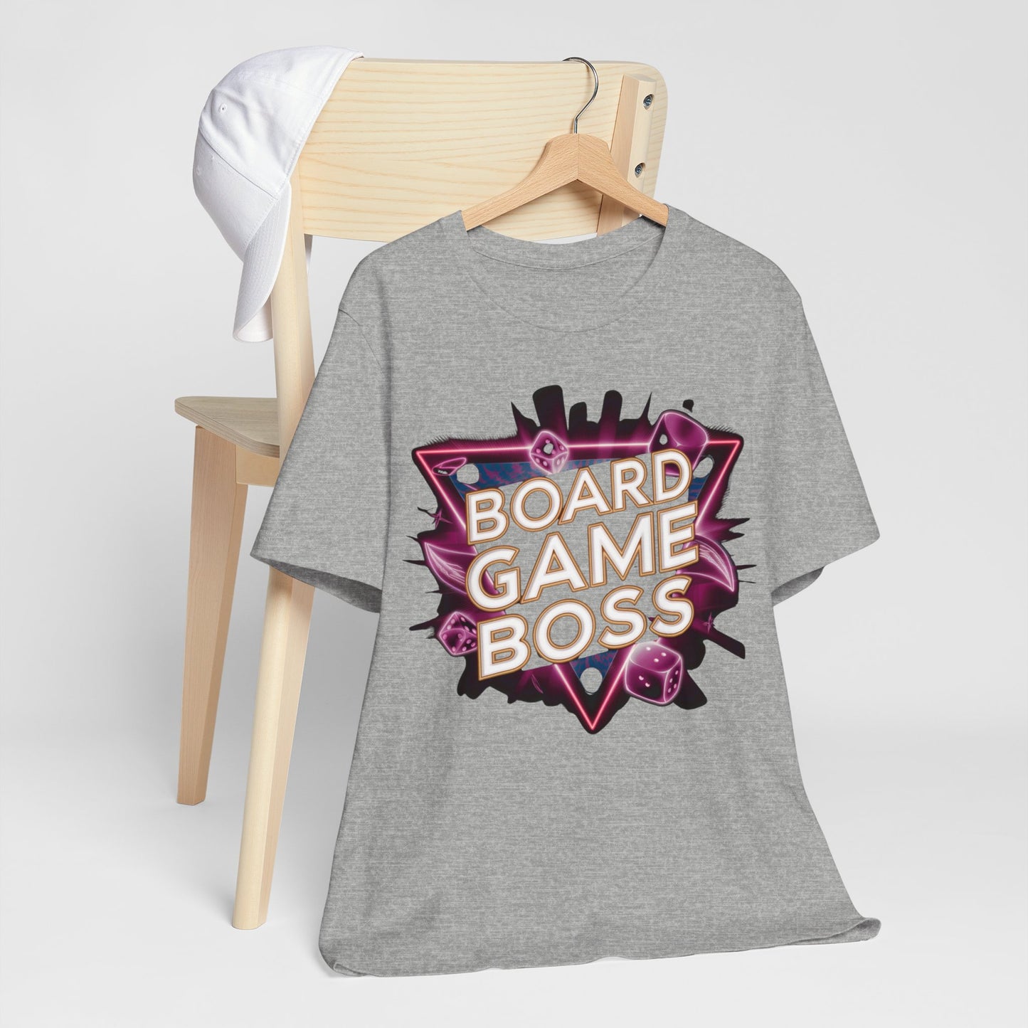Board Game Boss Neon Retro Tee