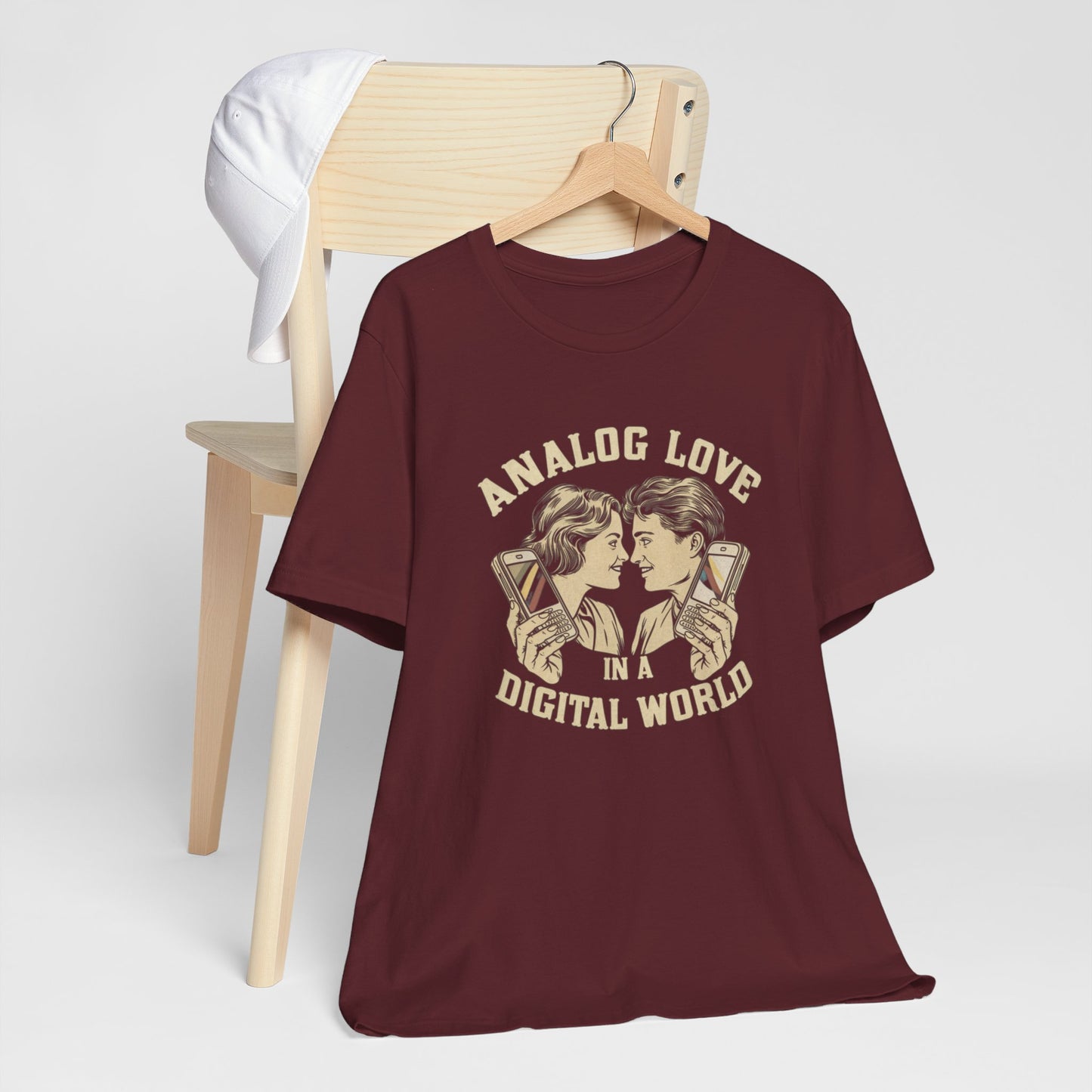 Retro Analog Love In A Digital World Tee