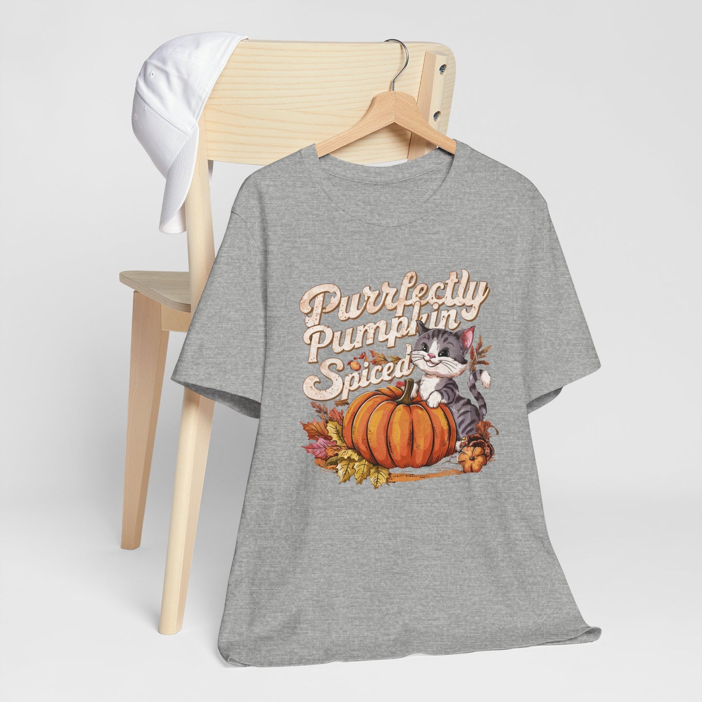 Purrfectly Pumpkin Spiced Cat Fall Tee