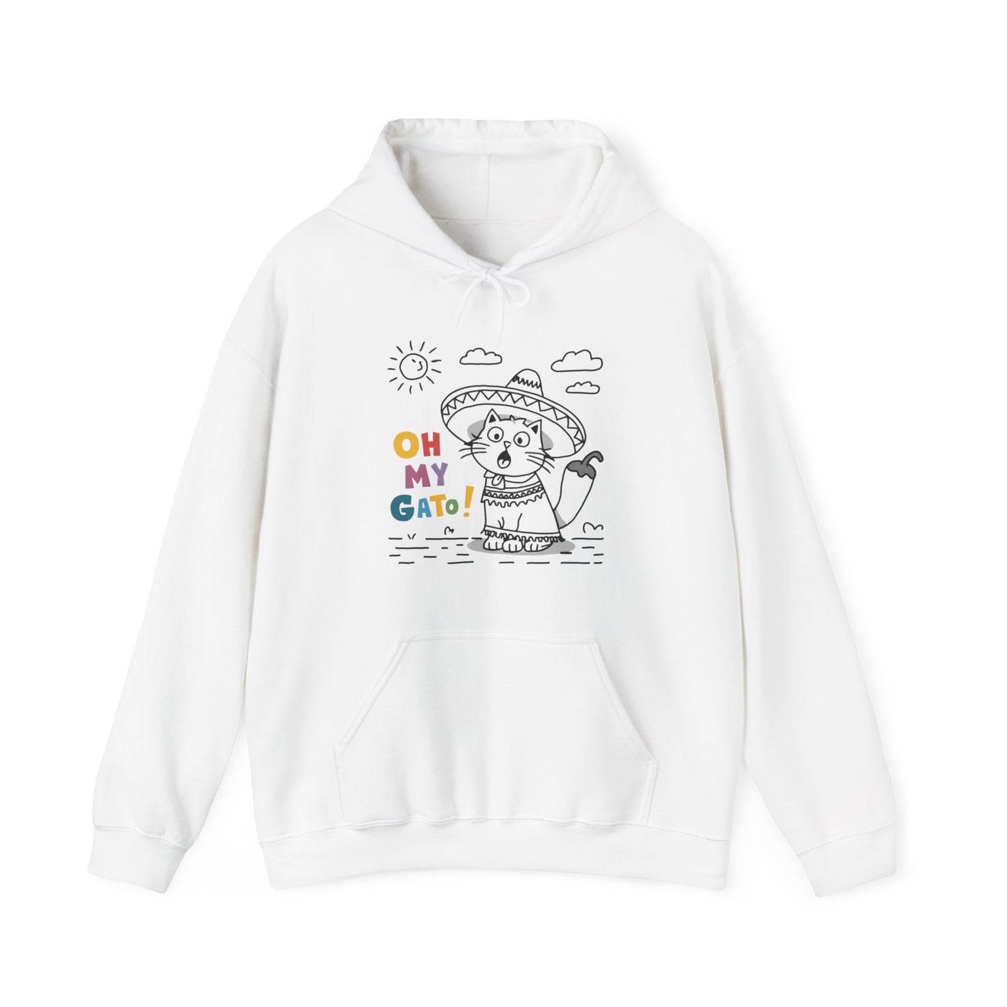 Humorous Oh My Gato! Cat Hoodie