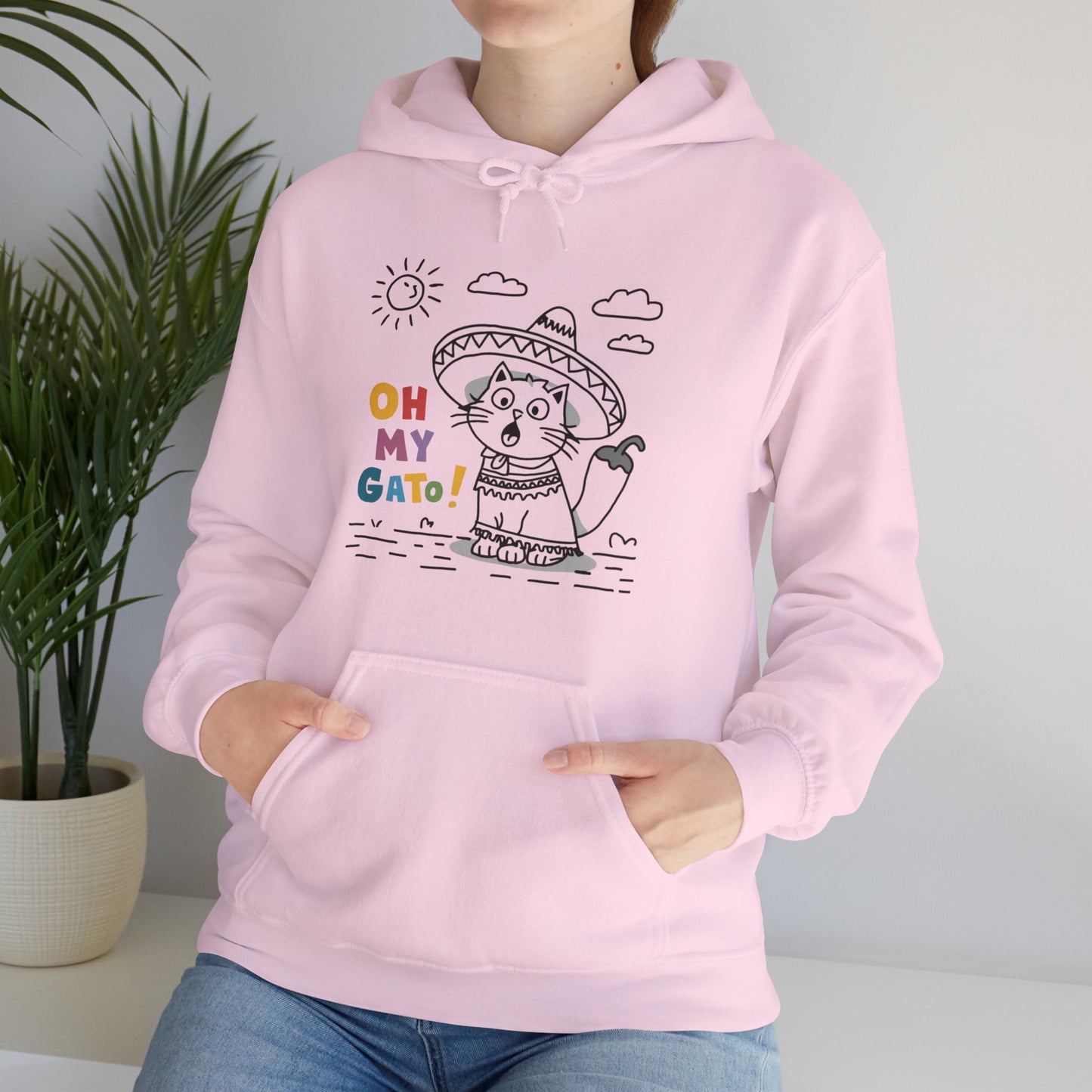 Humorous Oh My Gato! Cat Hoodie