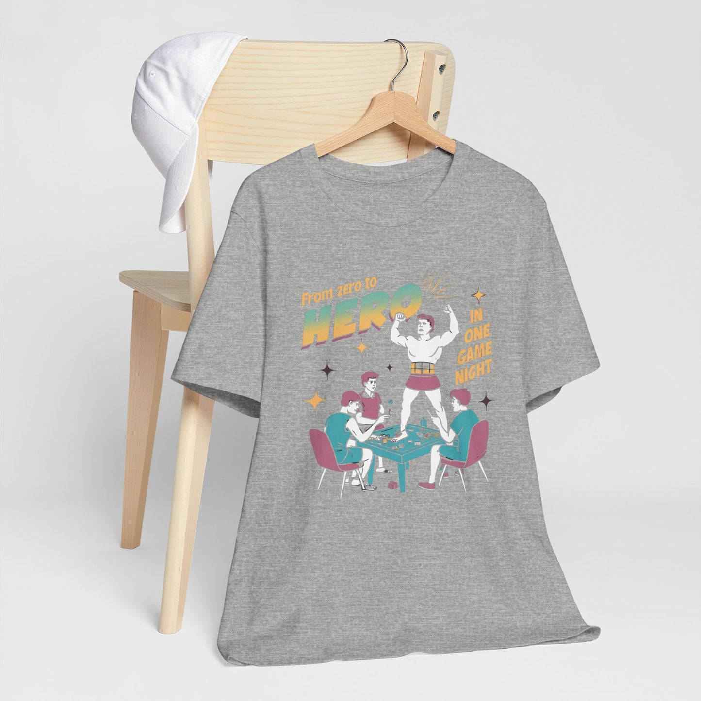 Board Game Retro Night Zero To Hero Tee