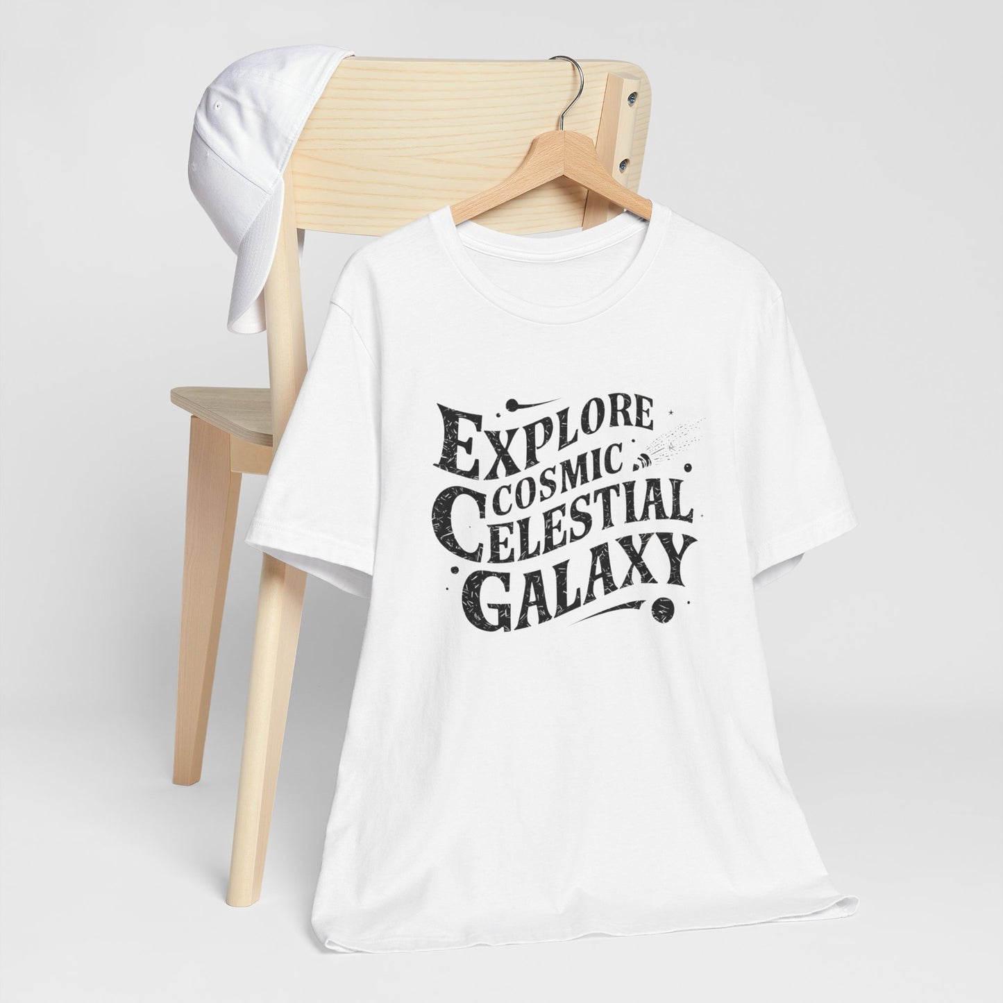 Explore Cosmic Celestial Galaxy Retro Comet Tee