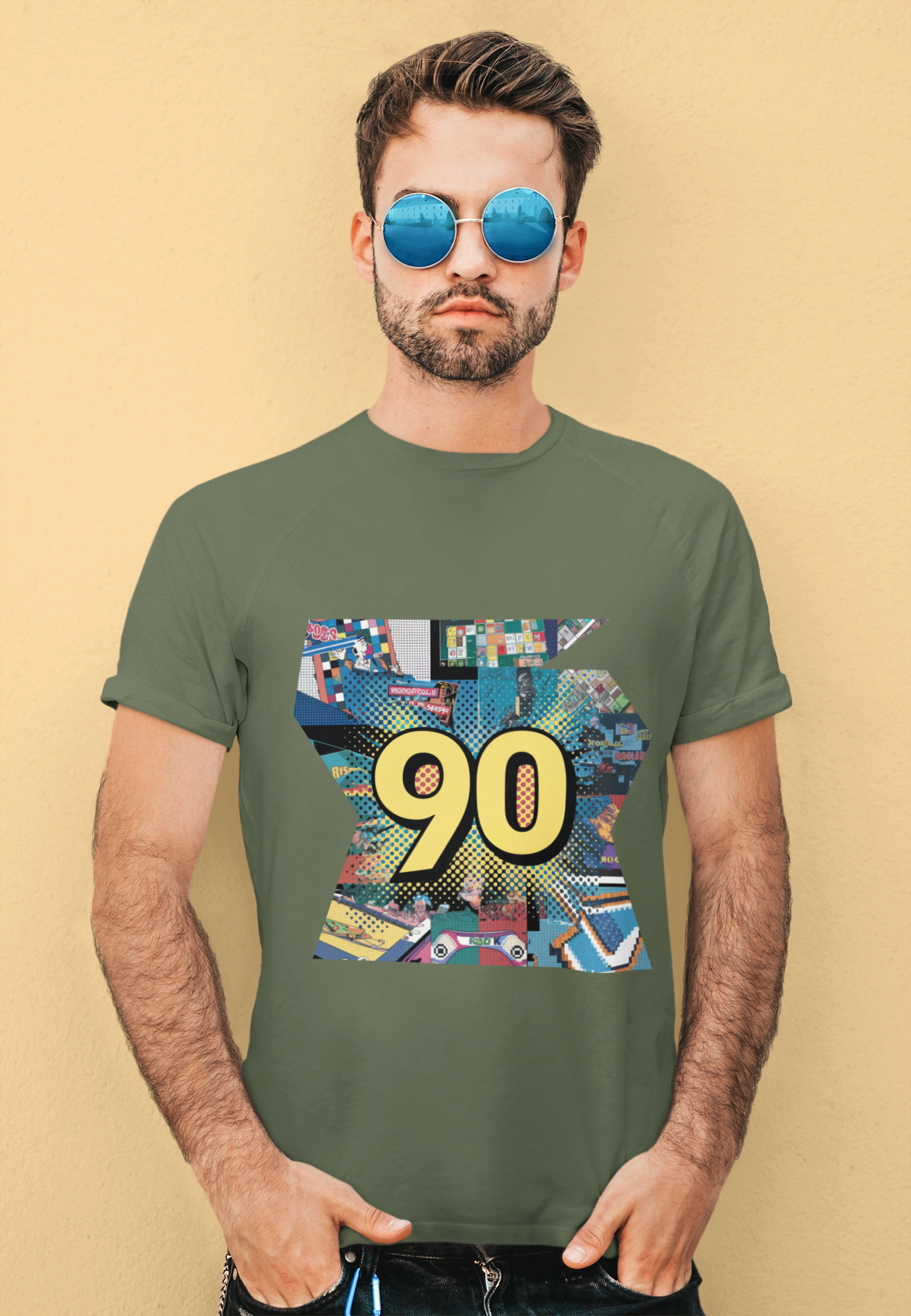 90s Retro Vibrant Nostalgic Tee