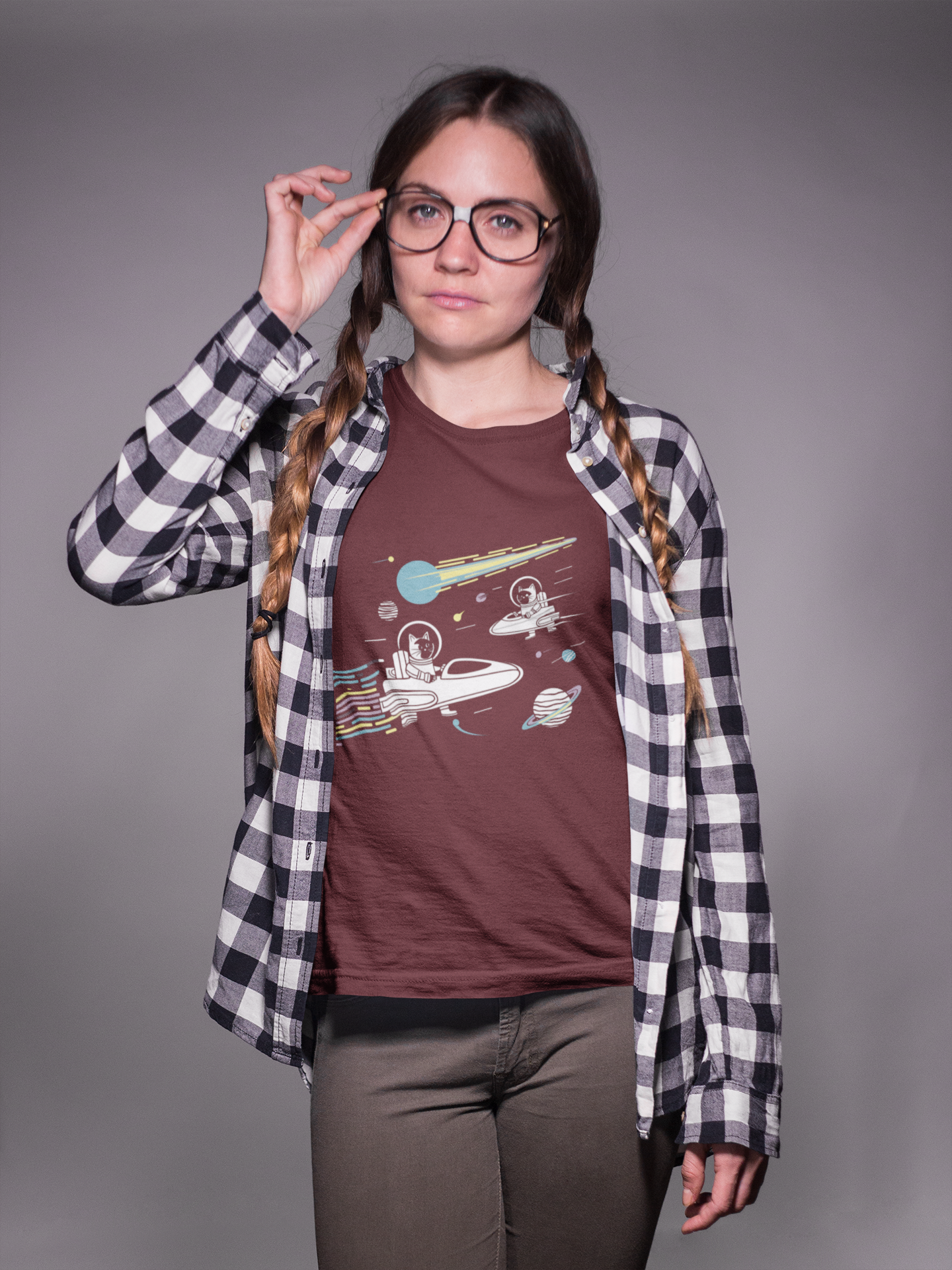 Catstronauts in Space Tee