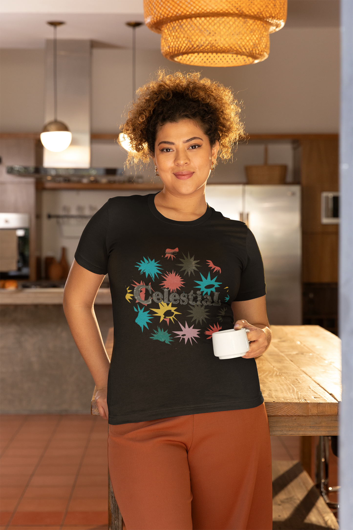 Celestial Colorful Star Burst Tee