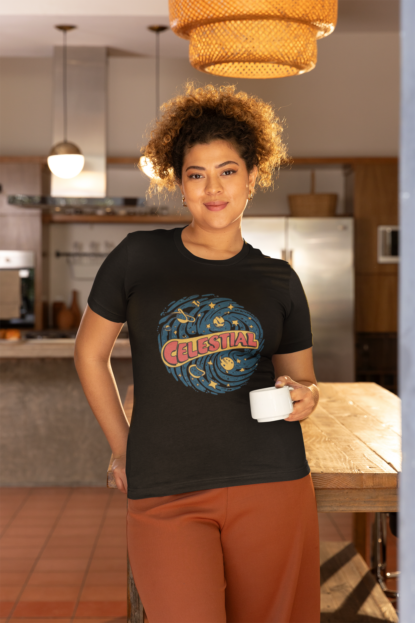 Celestial Retro Colorful Pop Art Tee