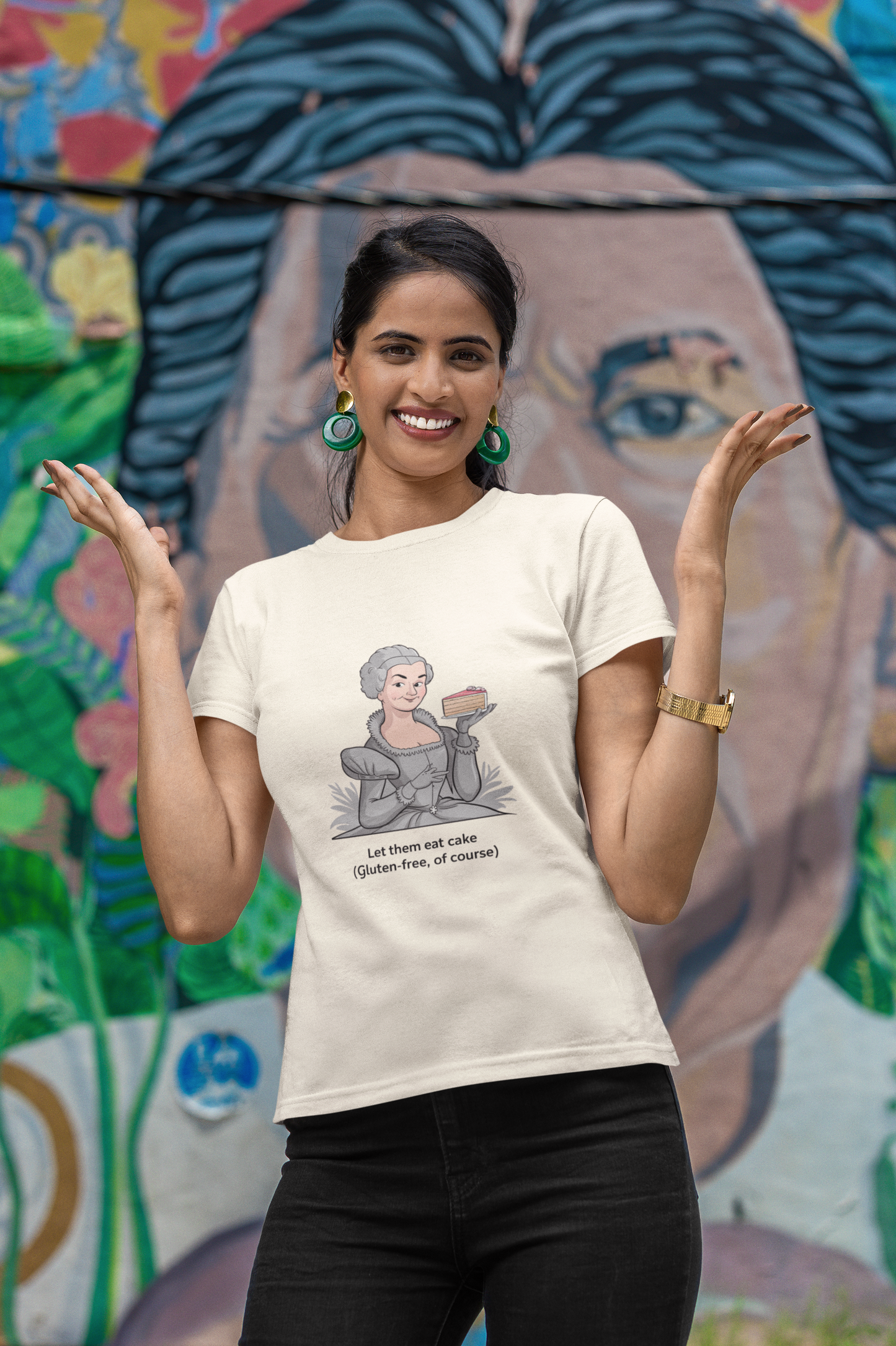 Marie Antoinette Let Them Eat Cake Gluten-Free Humor Tee