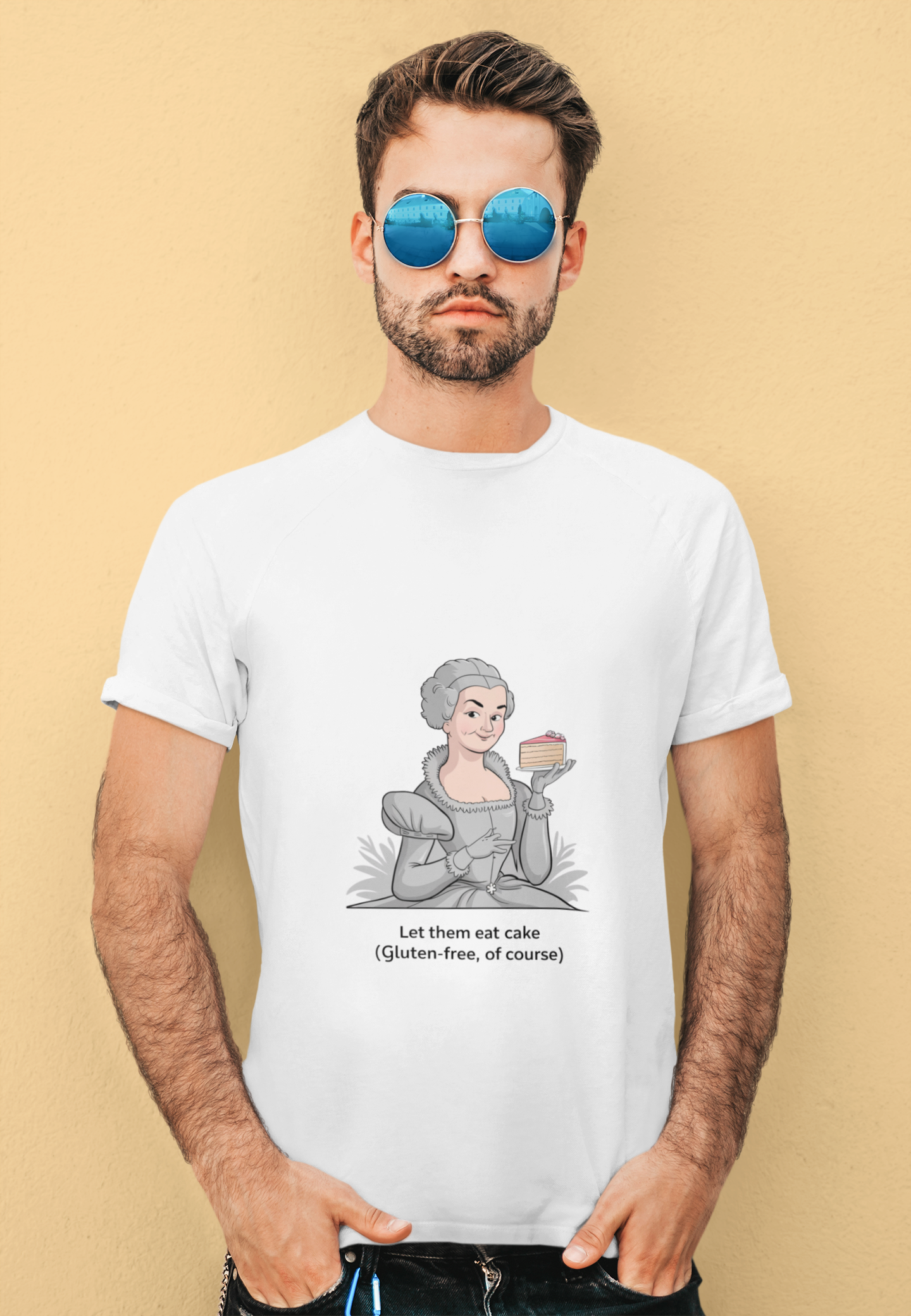 Marie Antoinette Let Them Eat Cake Gluten-Free Humor Tee