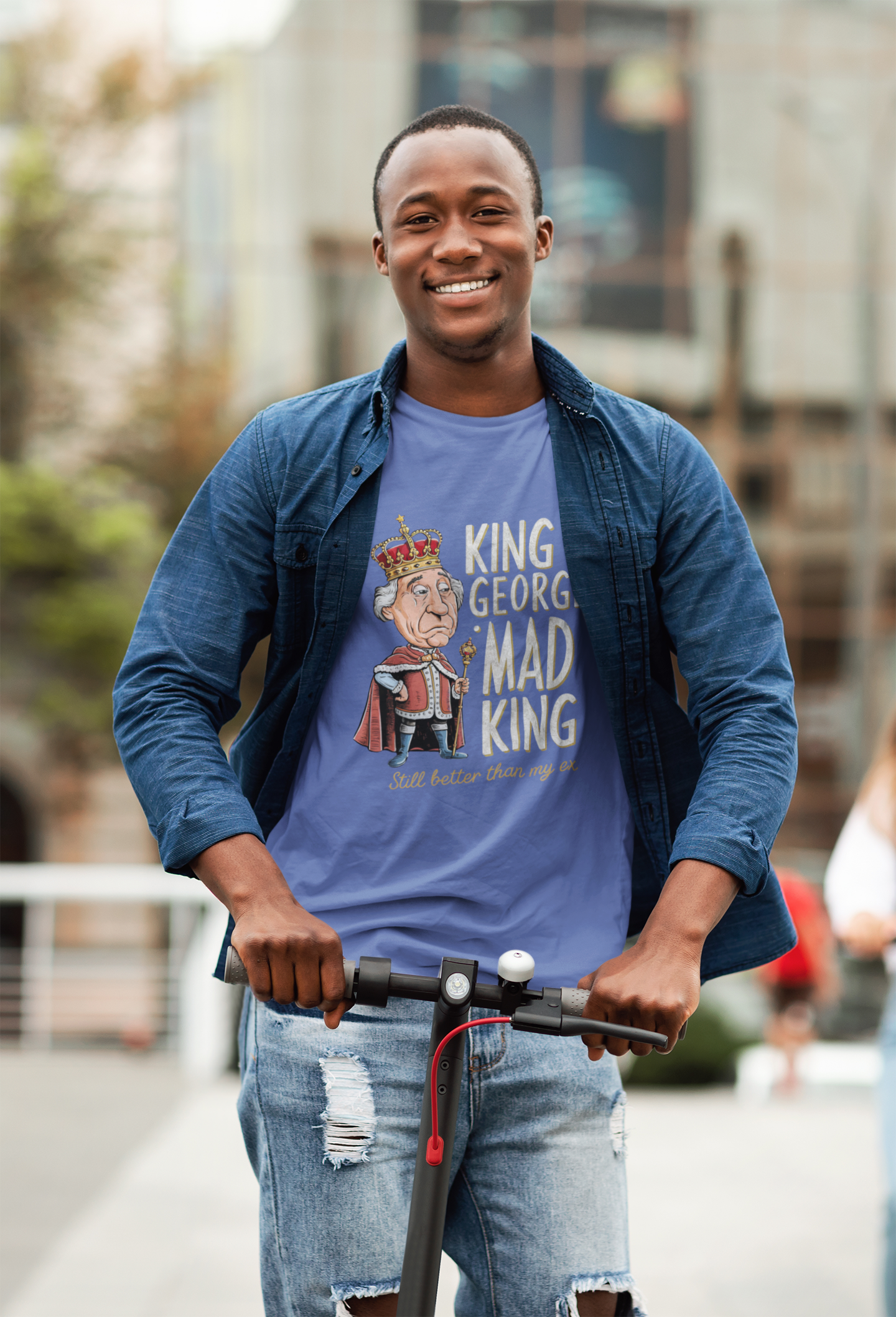 King George Mad King Better Than My Ex Humor Tee