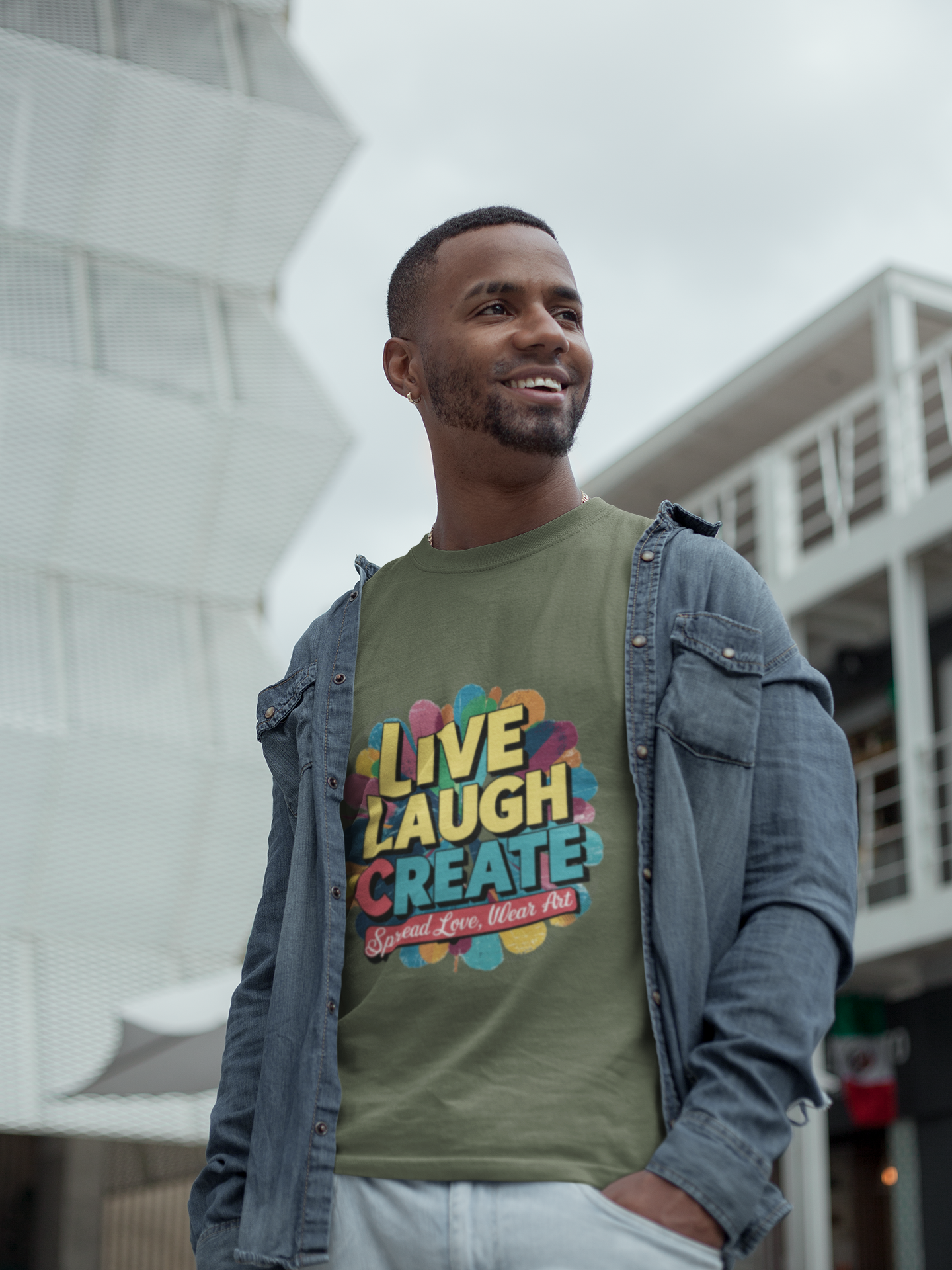 Live Laugh Create Pop Tee