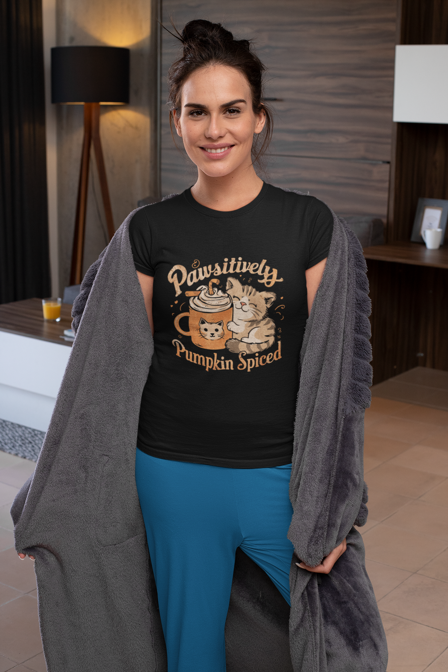 Pawsitively Pumpkin Spiced Kitten Tee