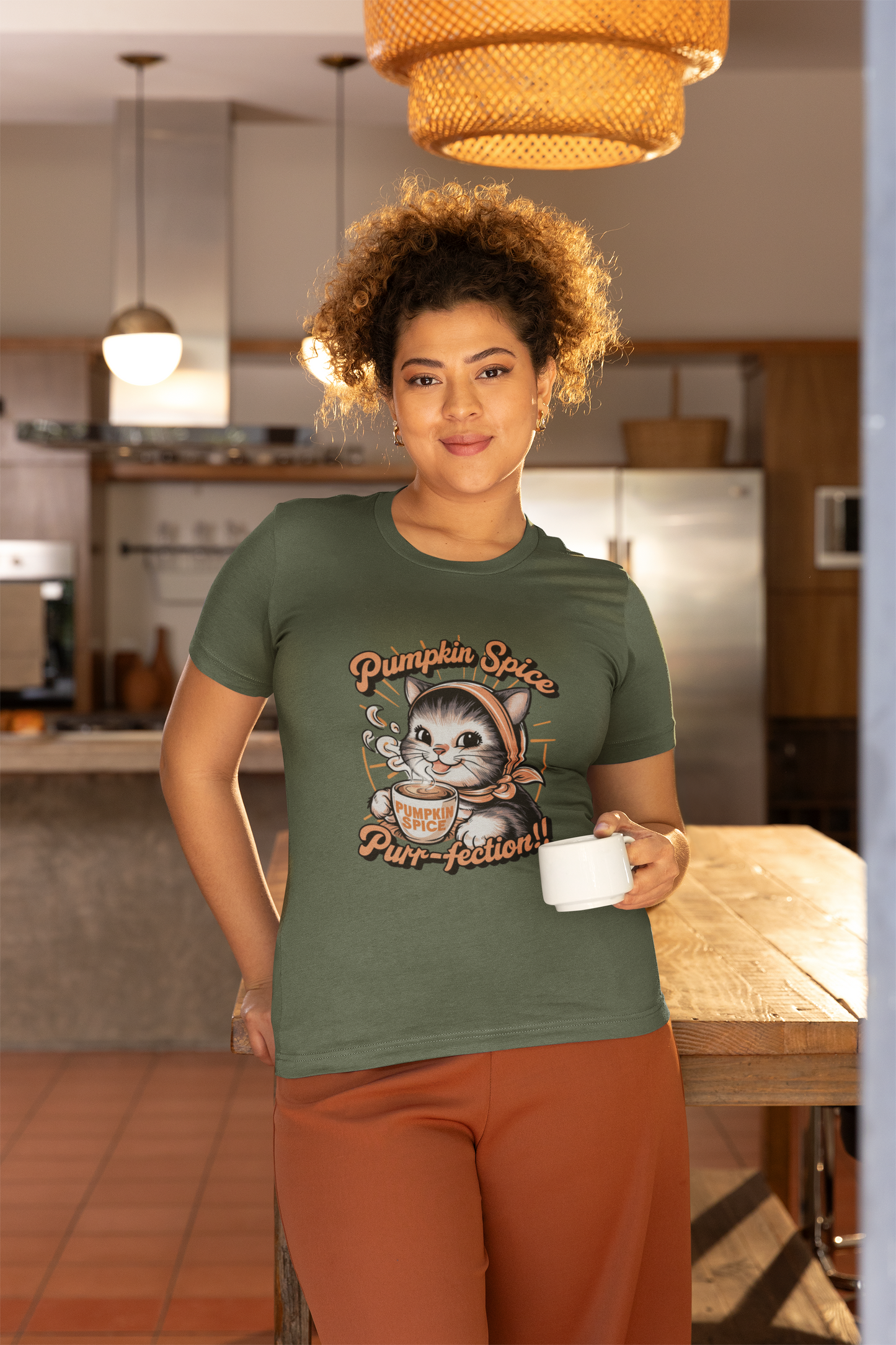 Pumpkin Spice Purr-fection Cat Tee
