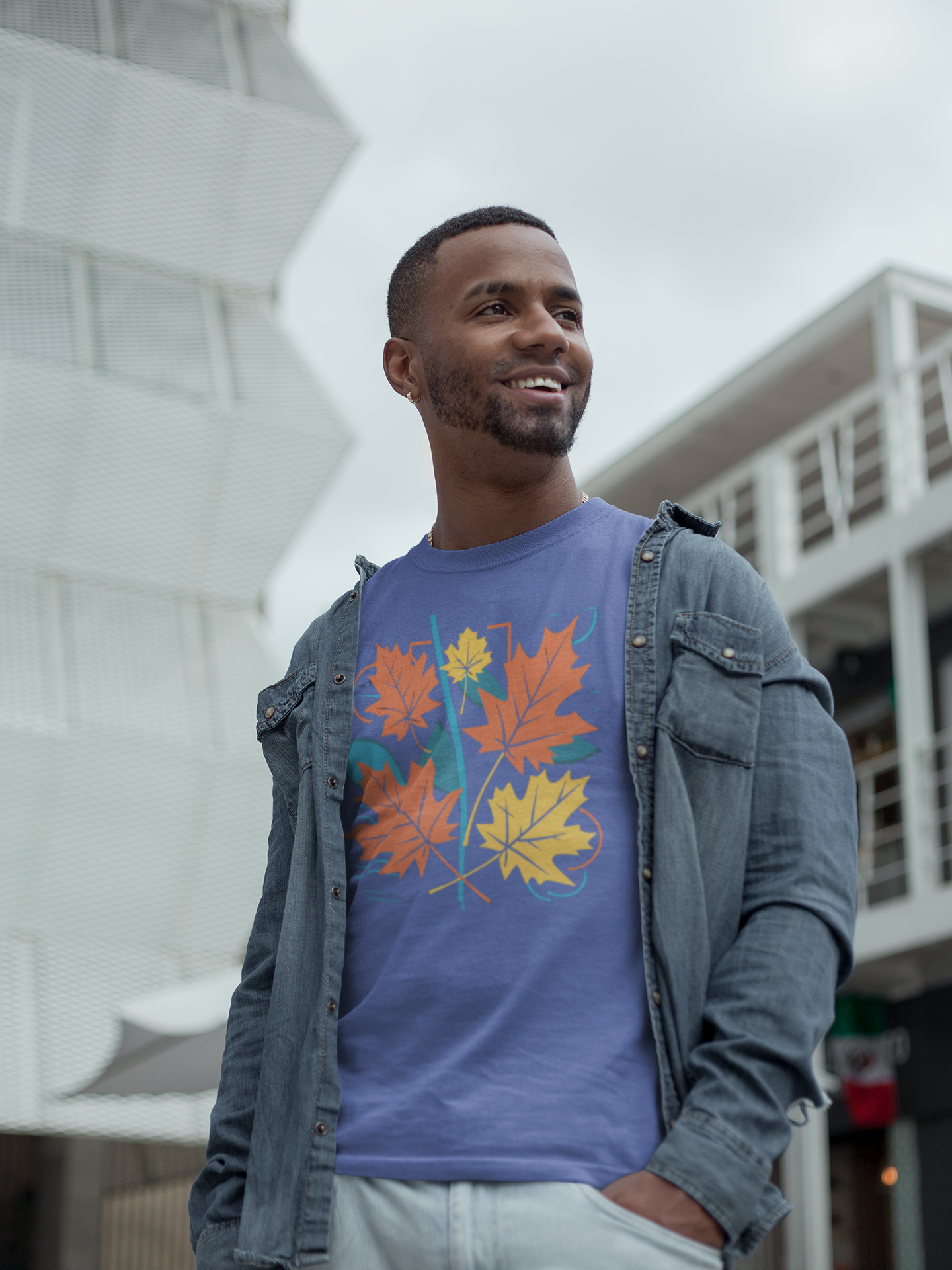 Retro Fall Autumn Leaves Tees
