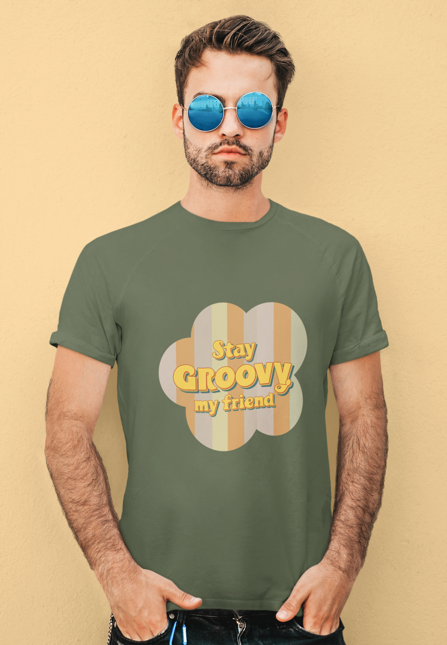 Retro Stay Groovy My Friend Tee