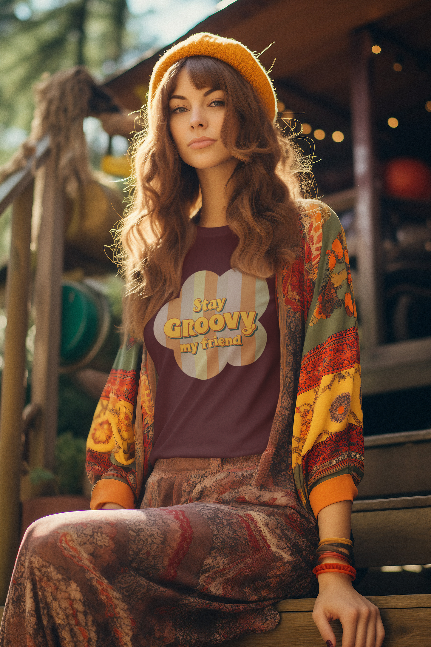 Retro Stay Groovy My Friend Tee