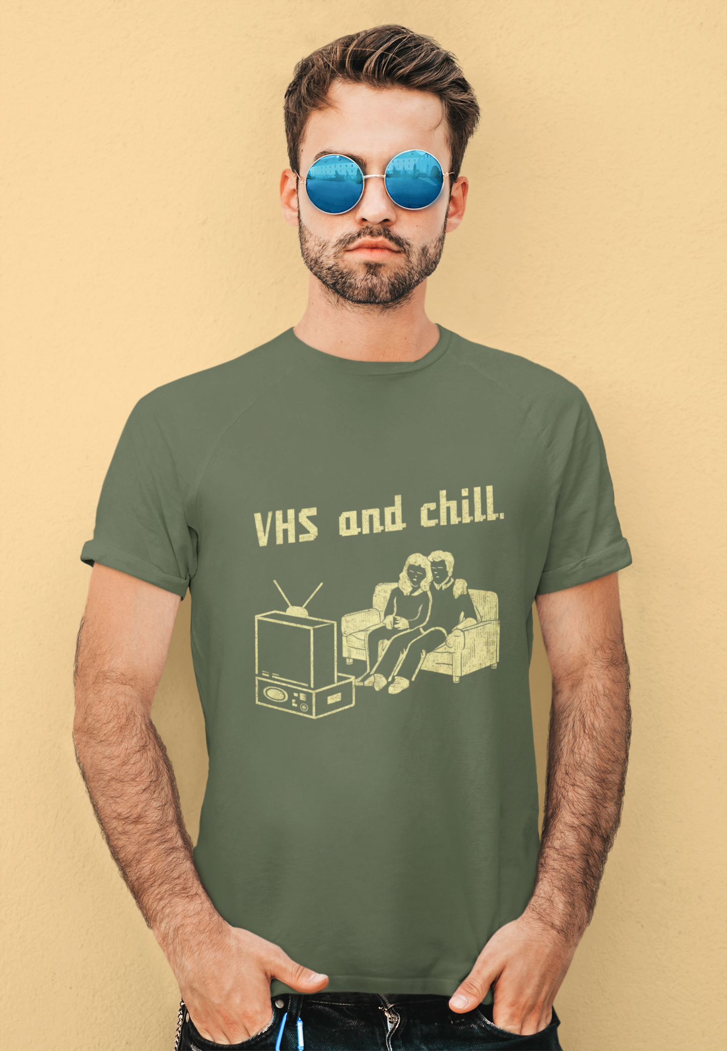 VHS and Chill Pixel Tee