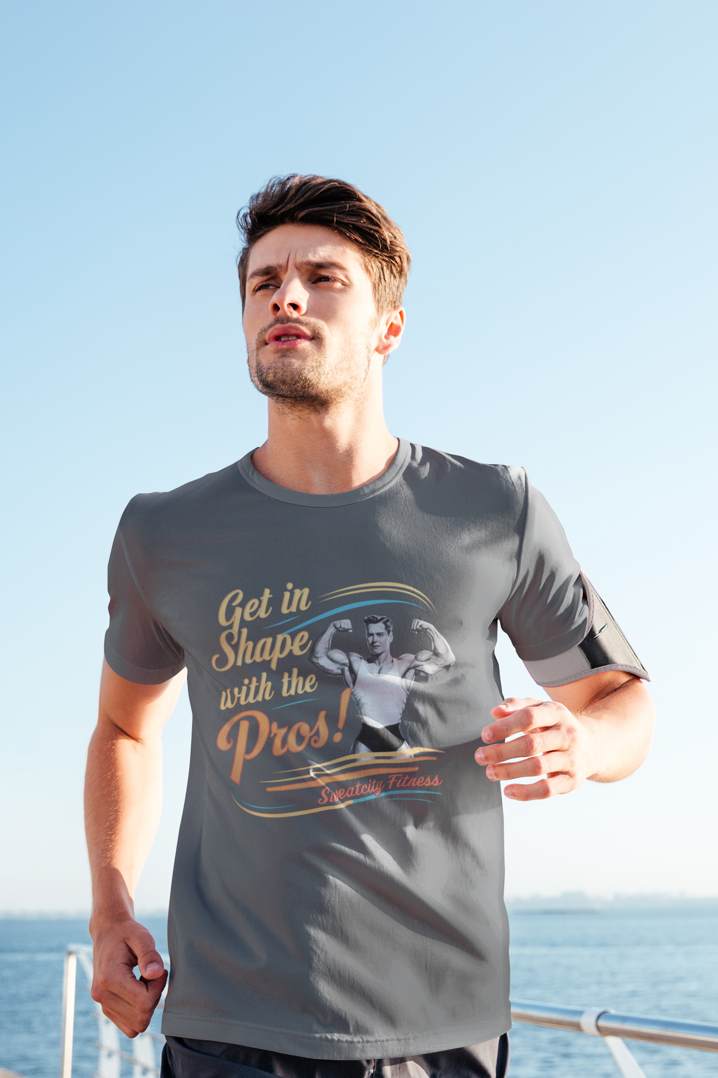 Retro Ad Fitness Muscle Tee