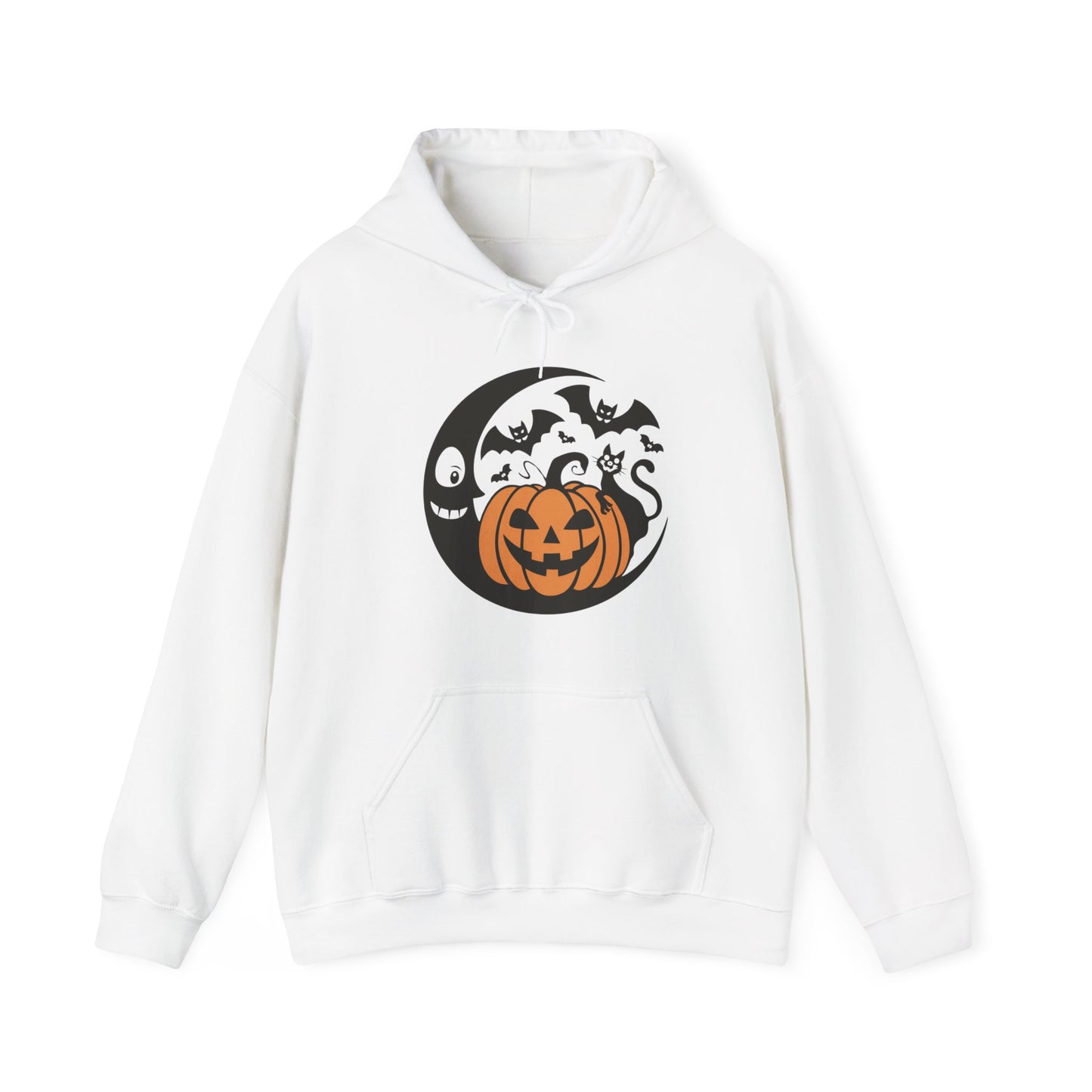 Retro Pumpkin Moon Halloween Hoodie