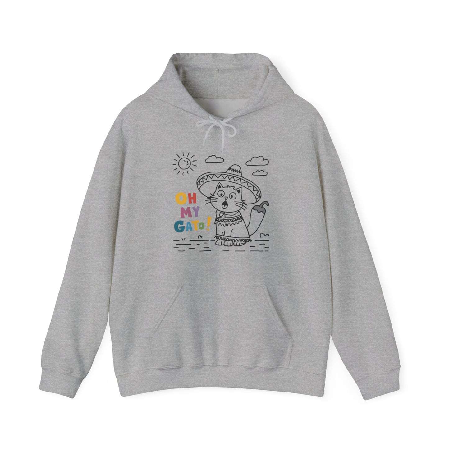 Humorous Oh My Gato! Cat Hoodie