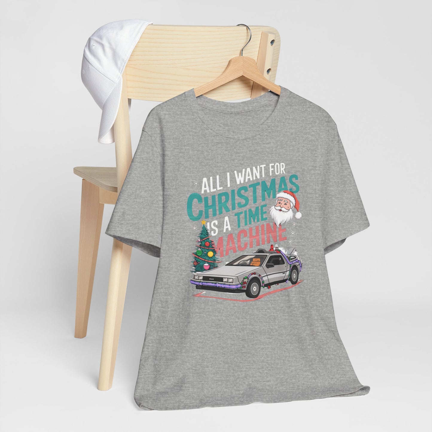 Retro Christmas DeLorean Tee