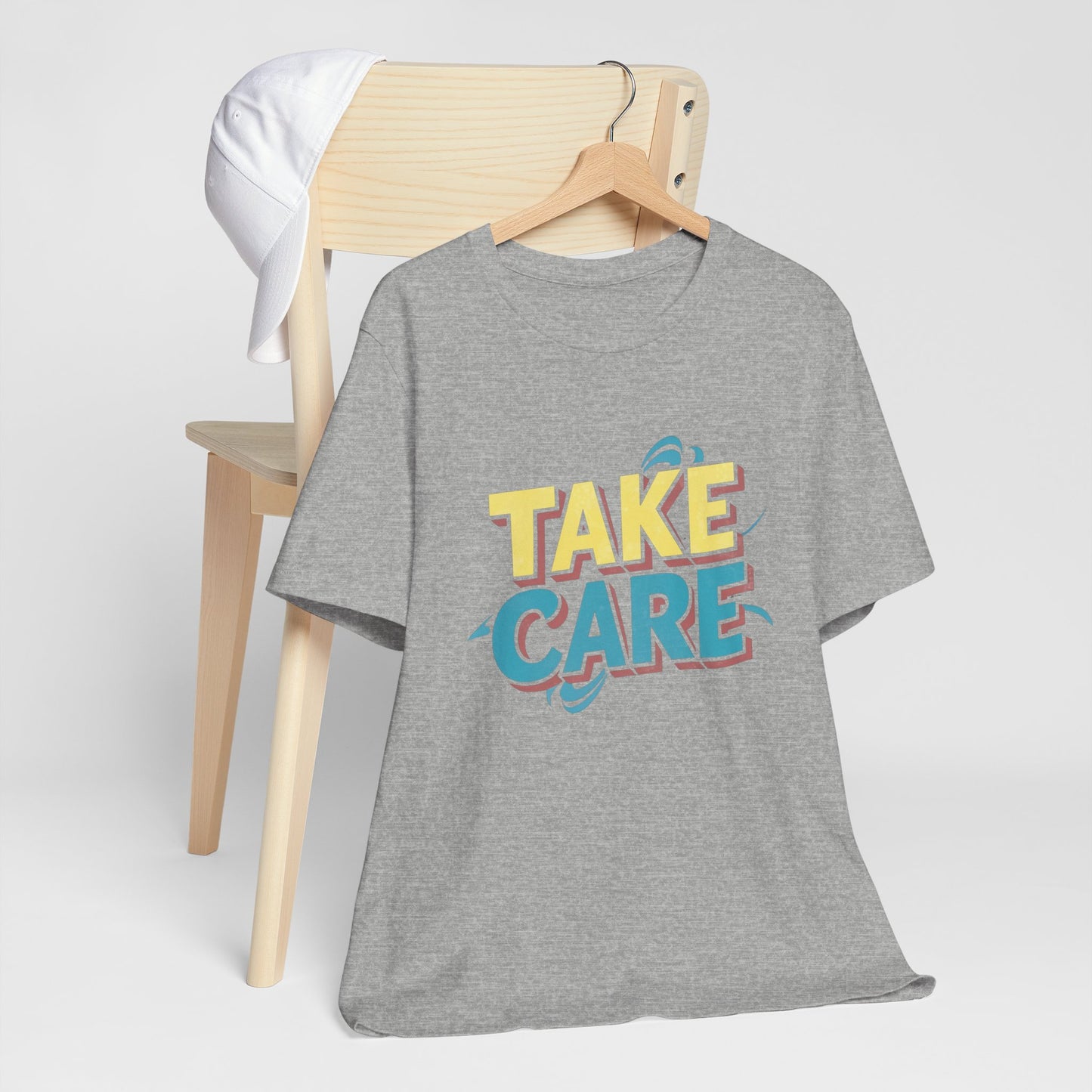 Take Care 90's Retro Pop Art Neon T-Shirt