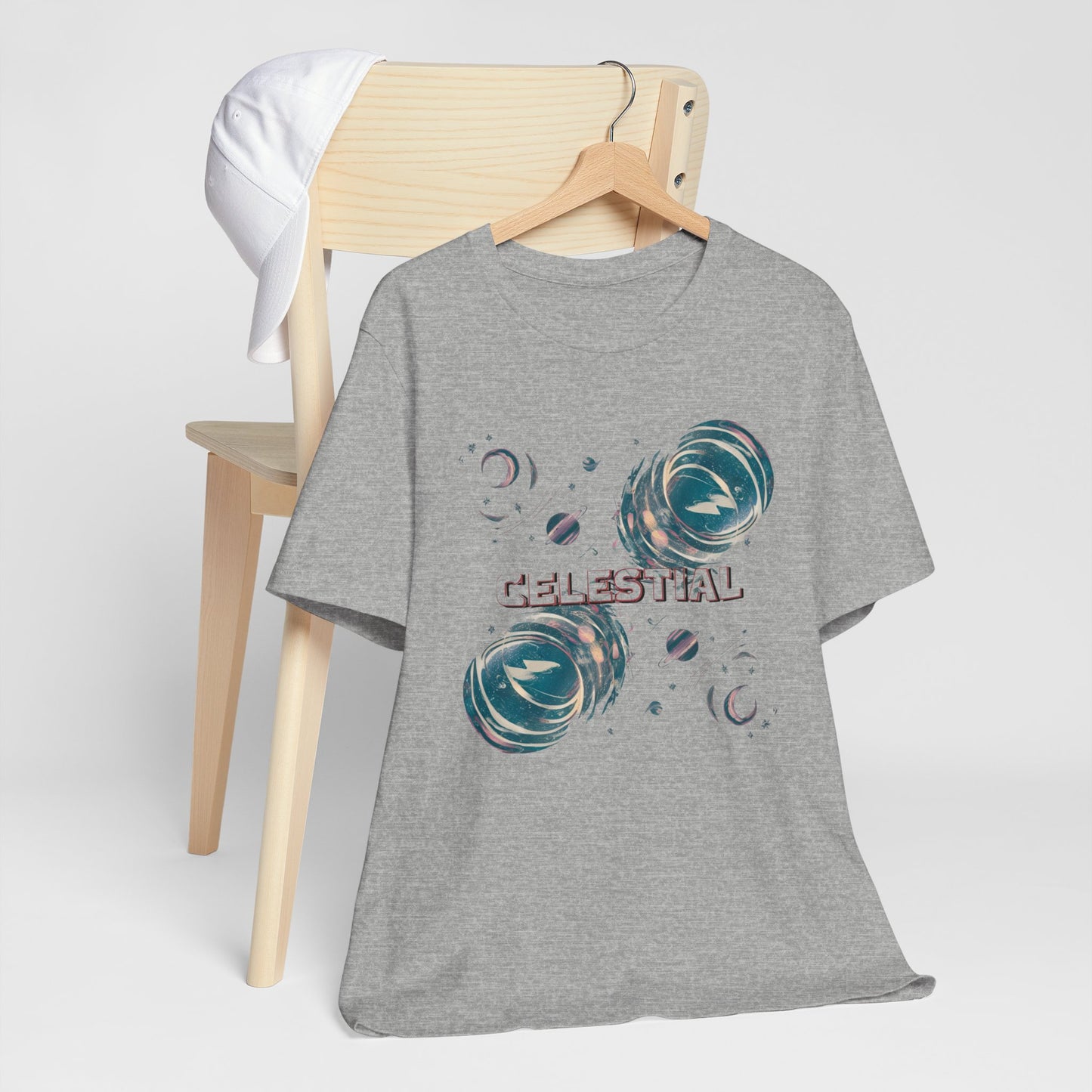 Celestial Colorful Retro Brush Strokes Tee