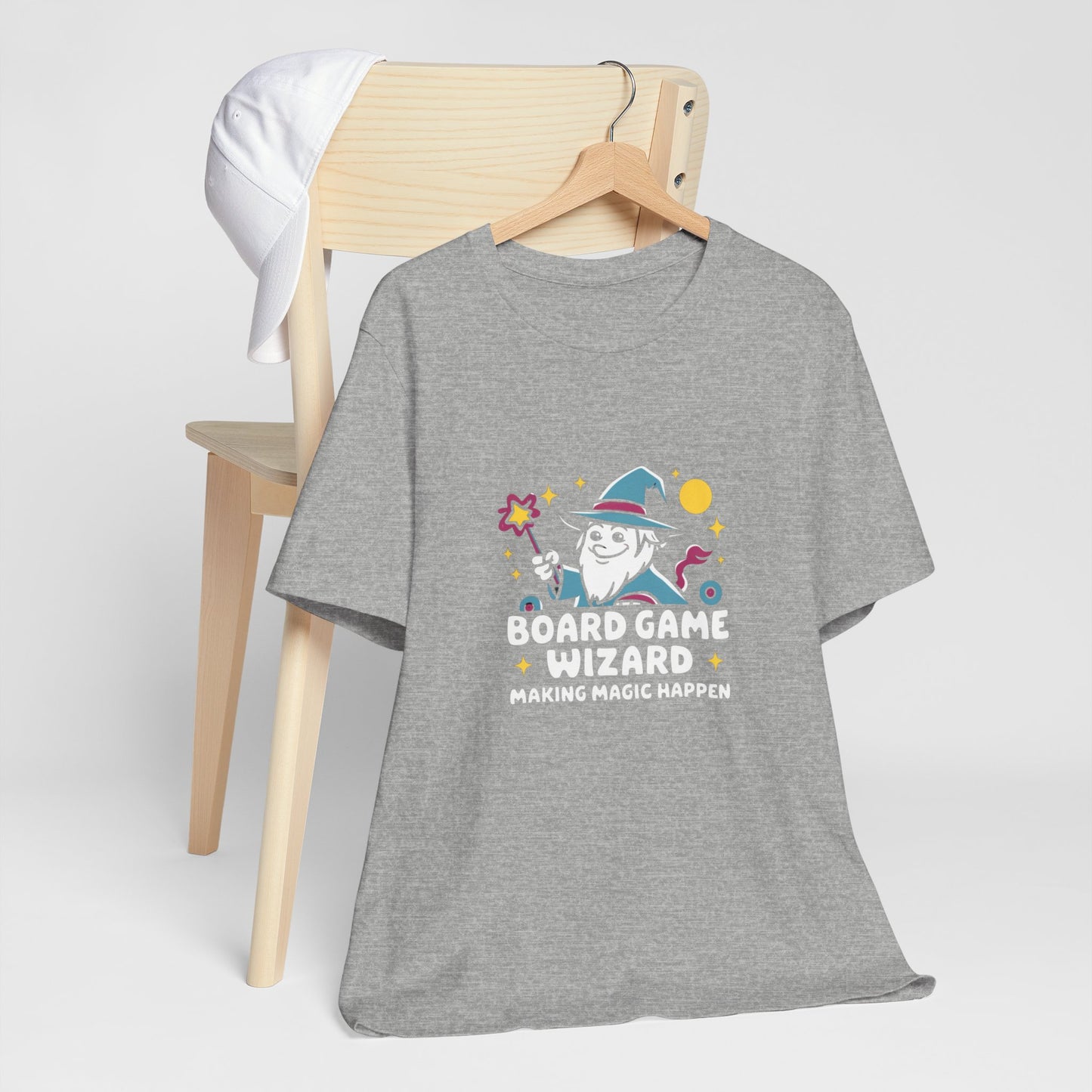 Whimsical Wizard Board Games Tee