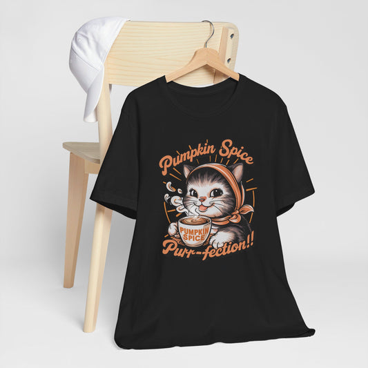 Pumpkin Spice Purr-fection Cat Tee