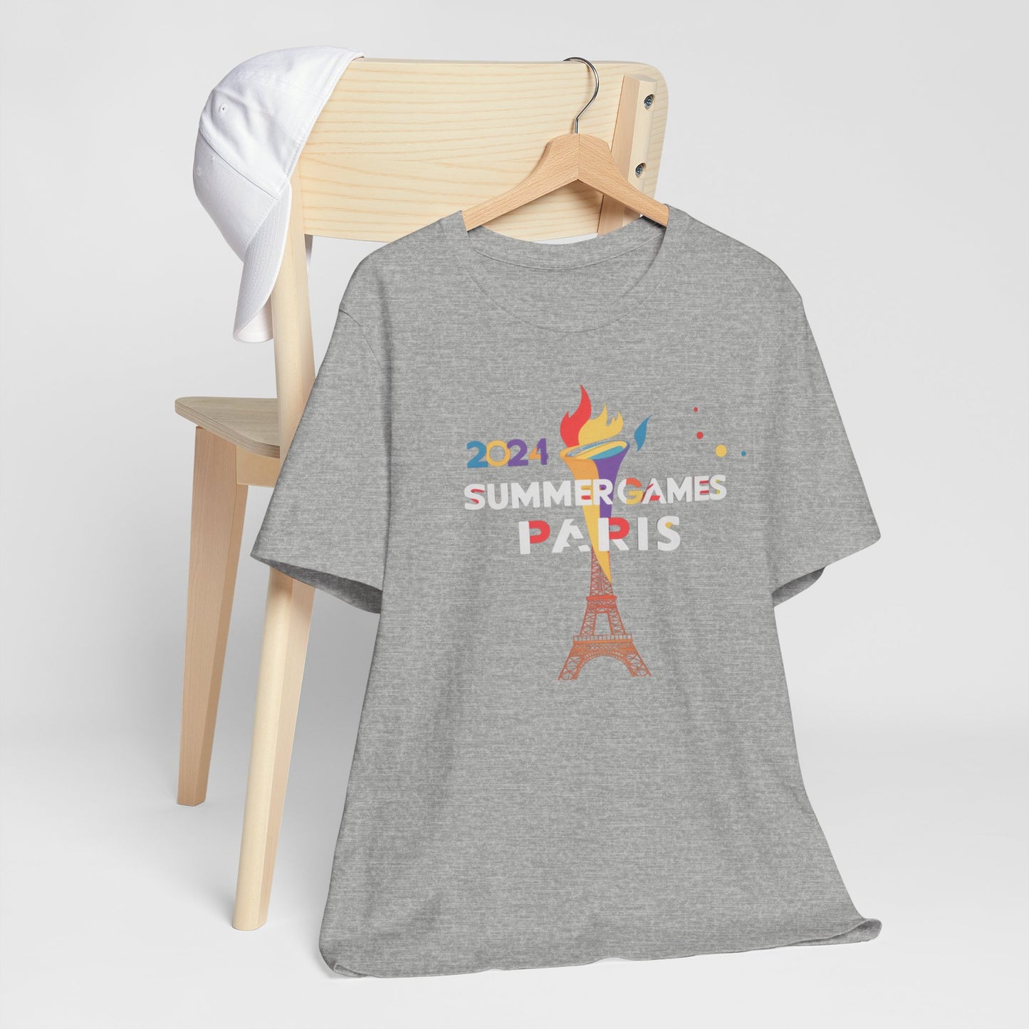 Paris Summer Games Colorful Flame Tee