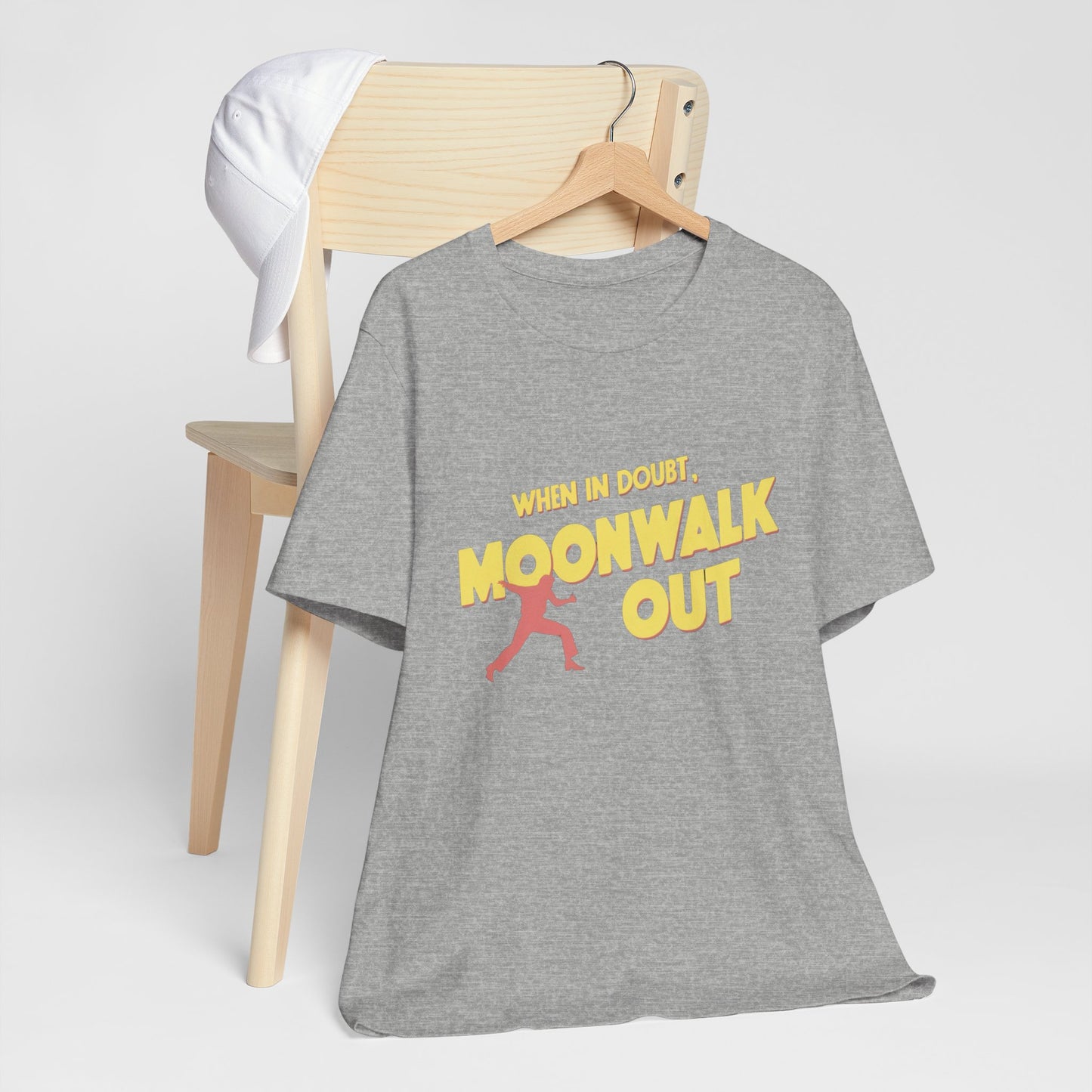 When In Doubt Moonwalk Out 80s Tee