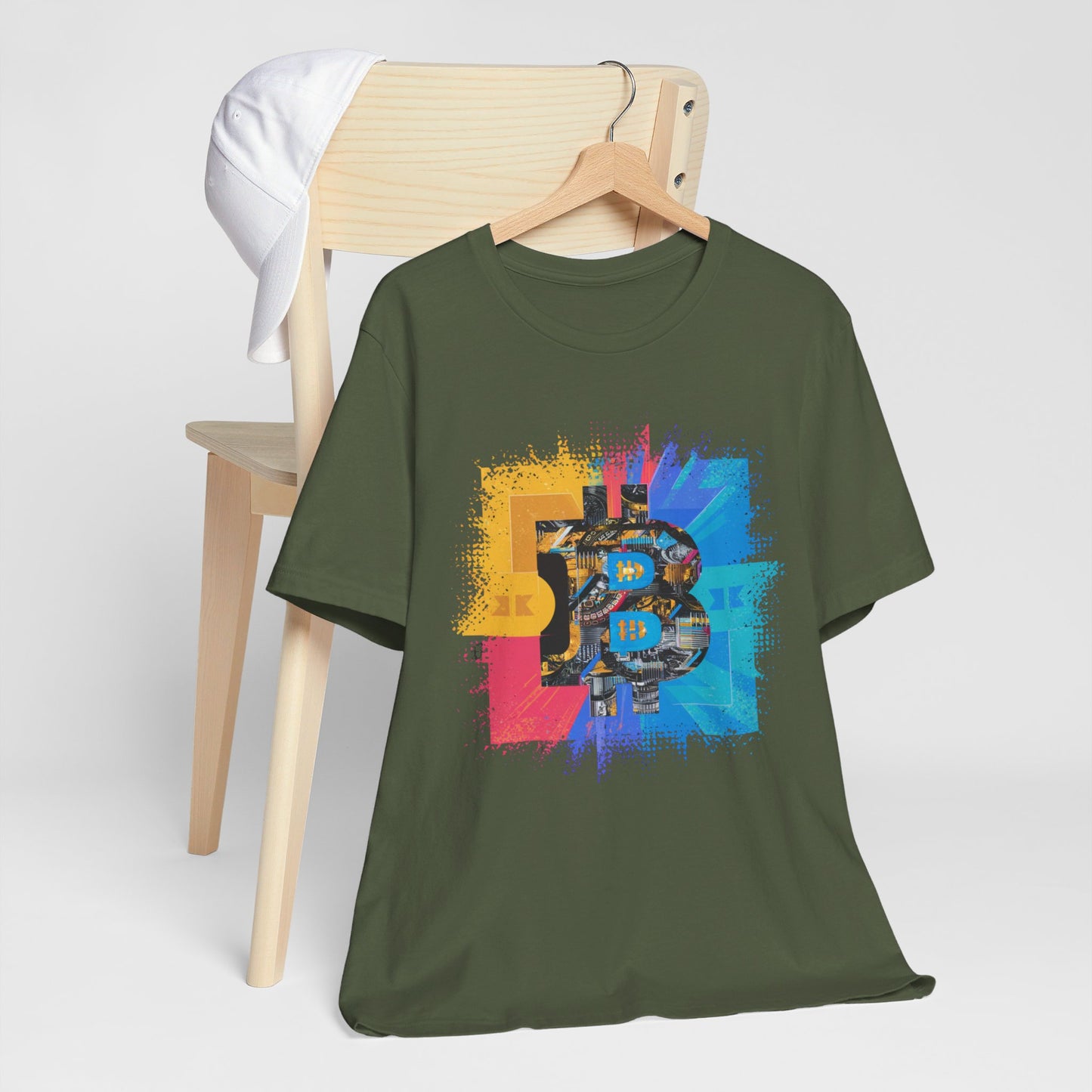 Bitcoin Pop Art Colorful Tee