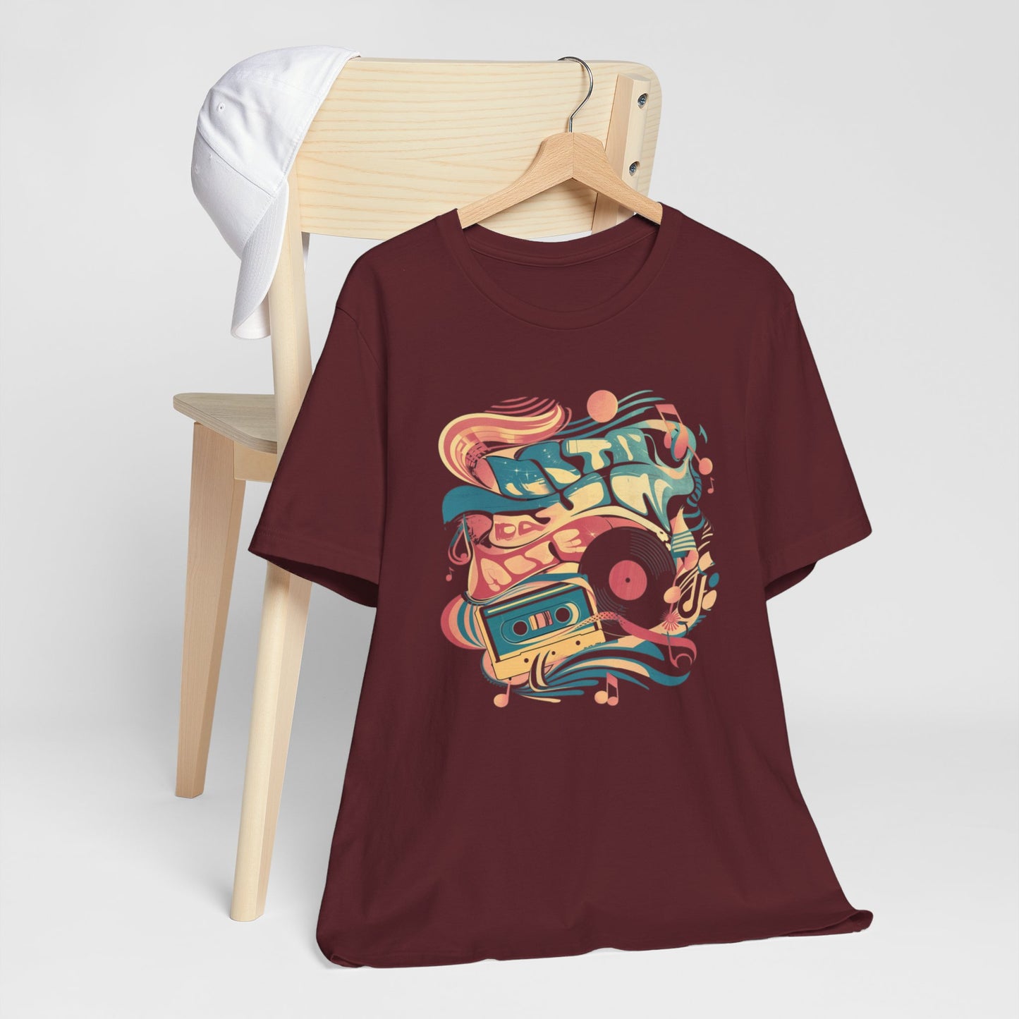 Retro 80s Music Collage Tee