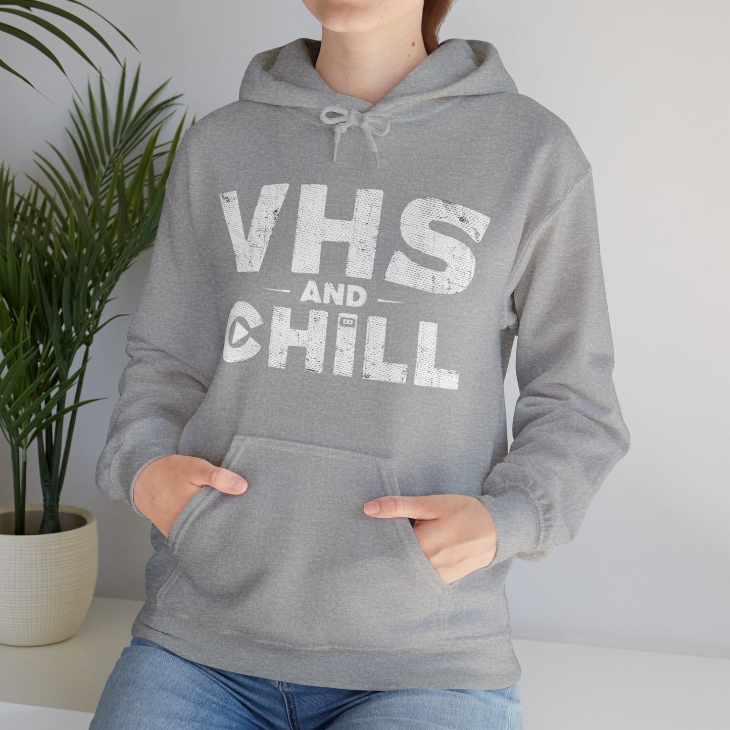 Retro VHS and Chill Humor Hoodie