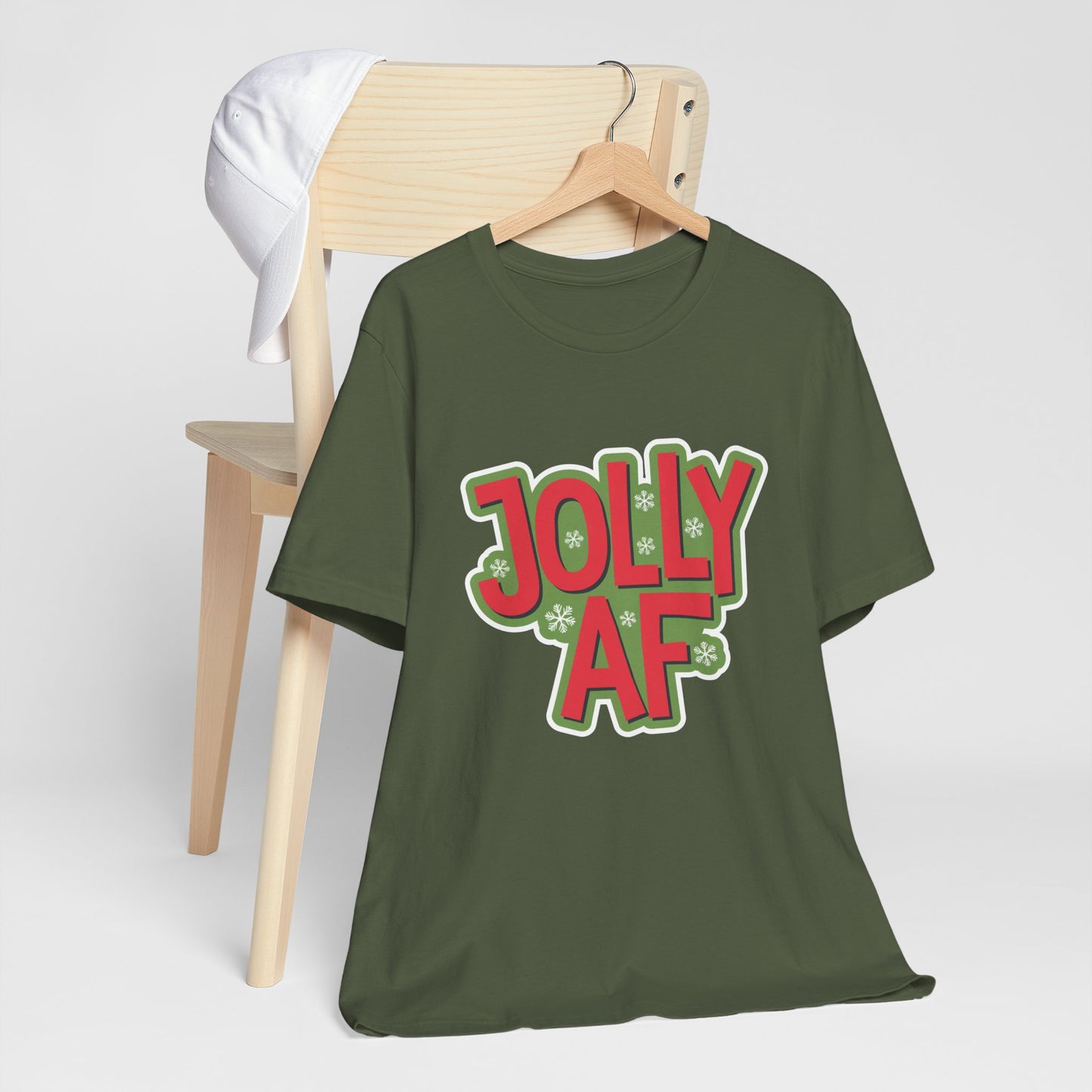 Jolly AF Christmas Humor Tee