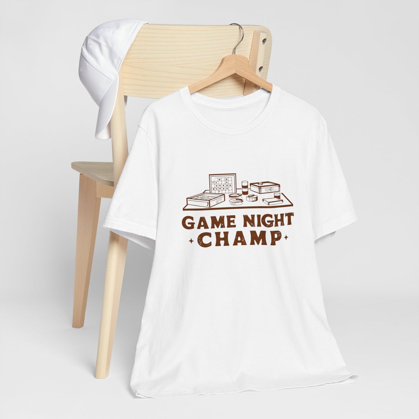 Retro Board Games Night Champ Tee