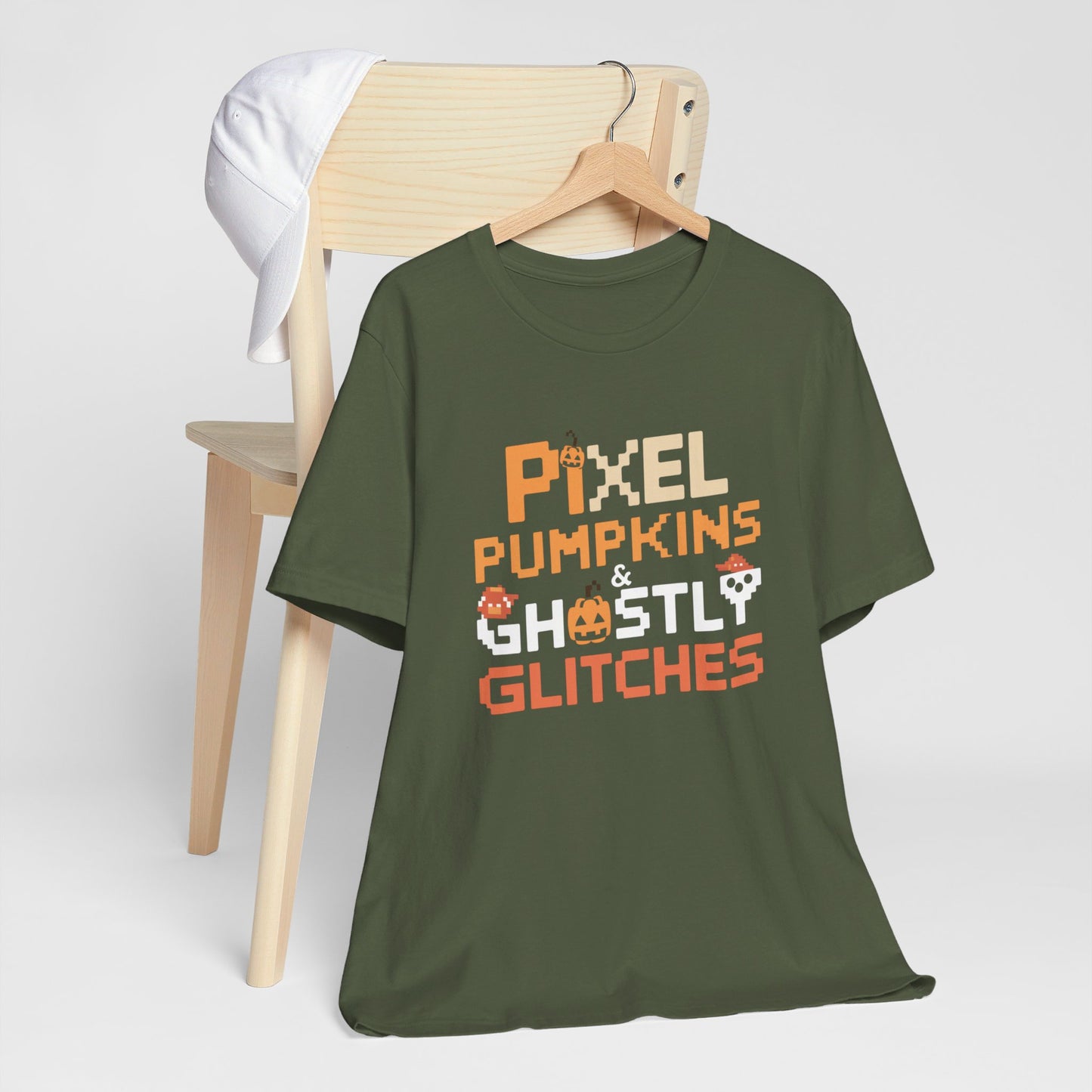 Pixel Pumpkins and Ghostly Glitches Tee