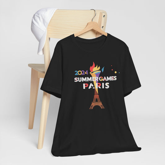 Paris Summer Games Colorful Flame Tee