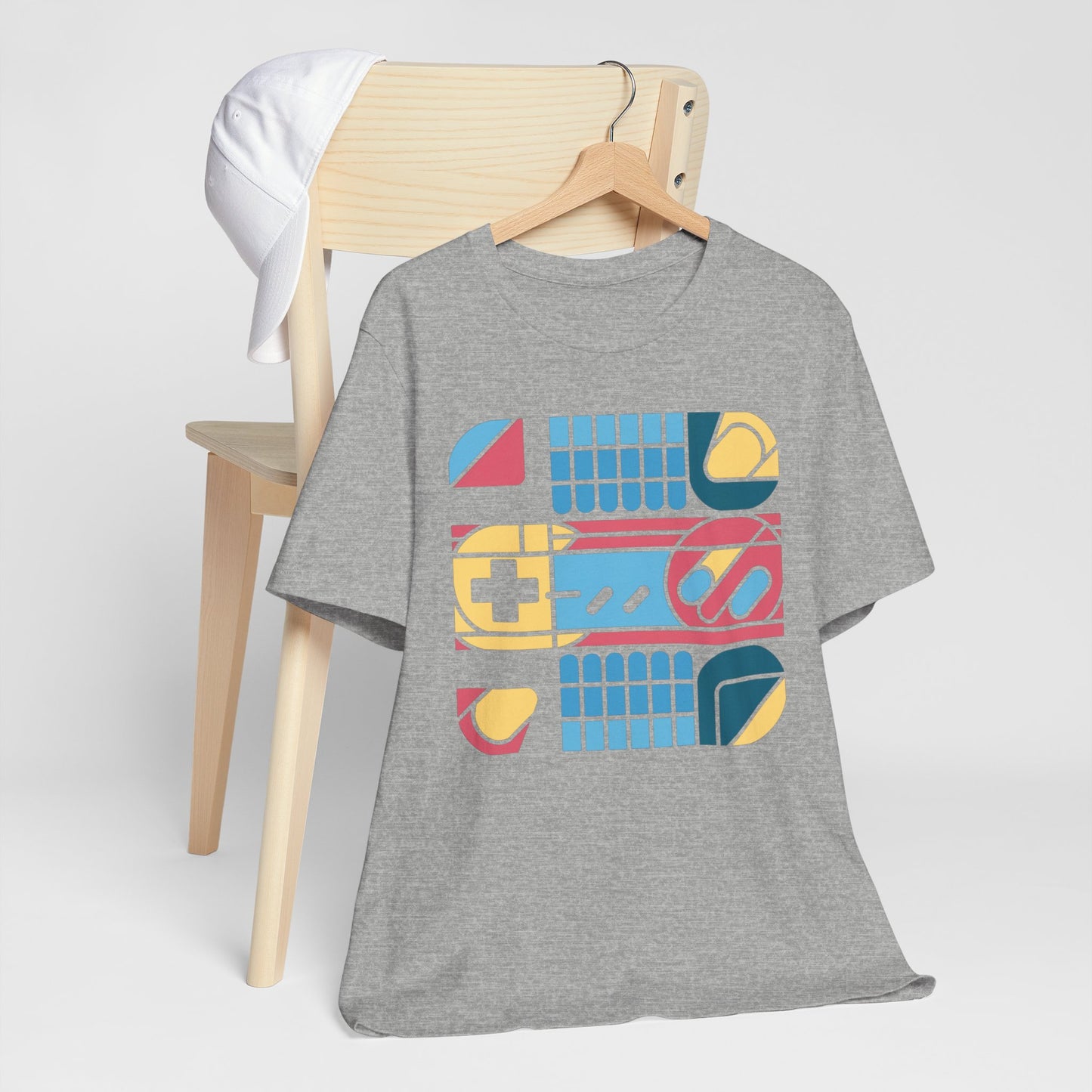 90s Retro Geometric Console Tee