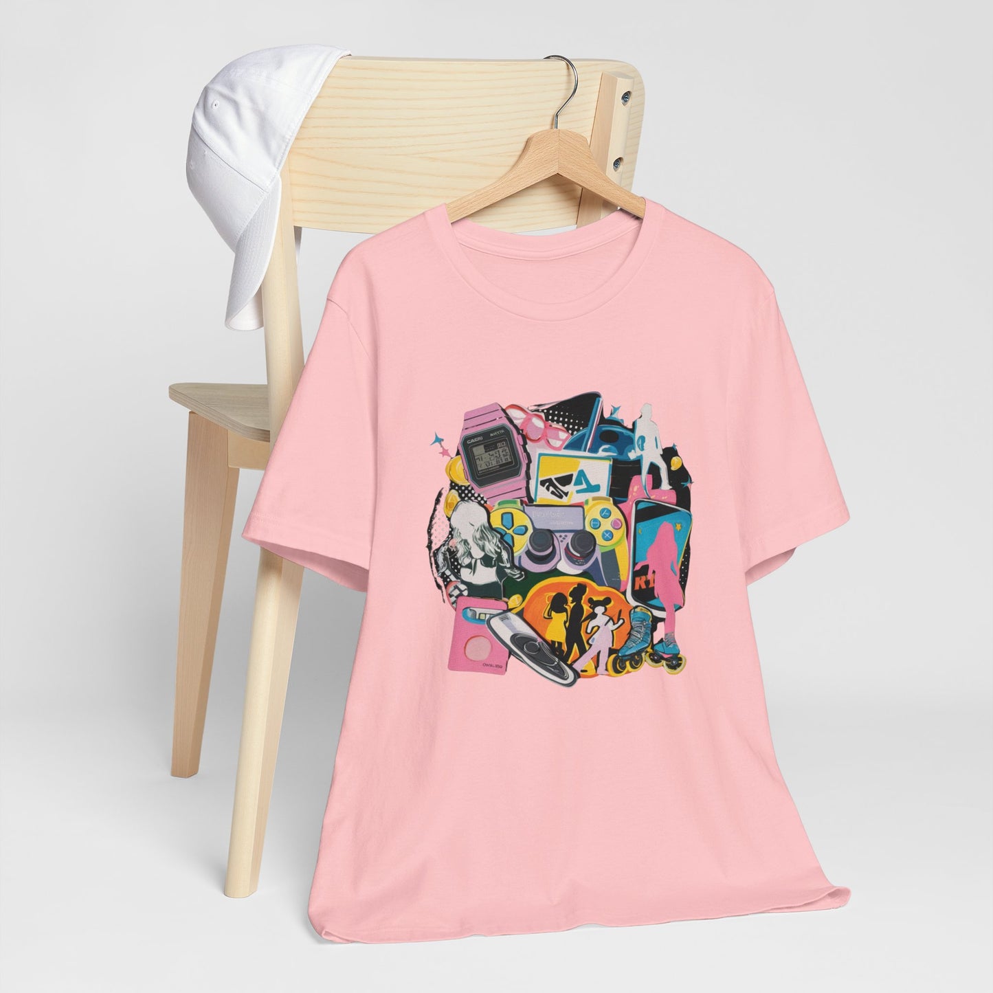 2000s Retro Mixed Media Colorful Tee