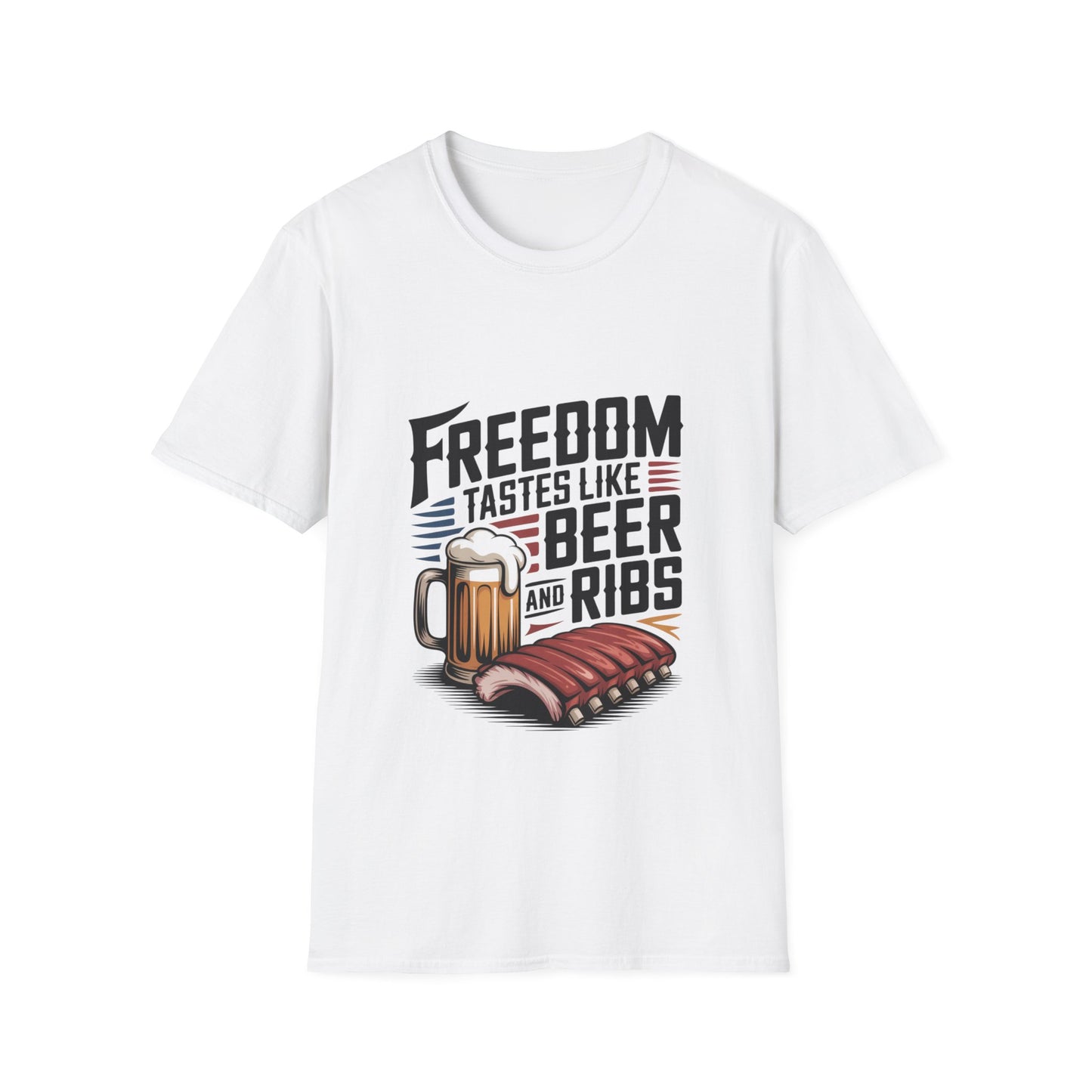 Freedom Tastes Like Beer and Ribs Tee