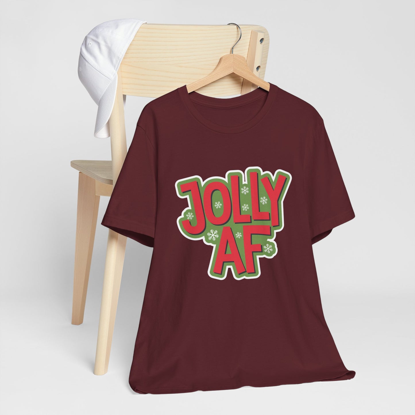 Jolly AF Christmas Humor Tee