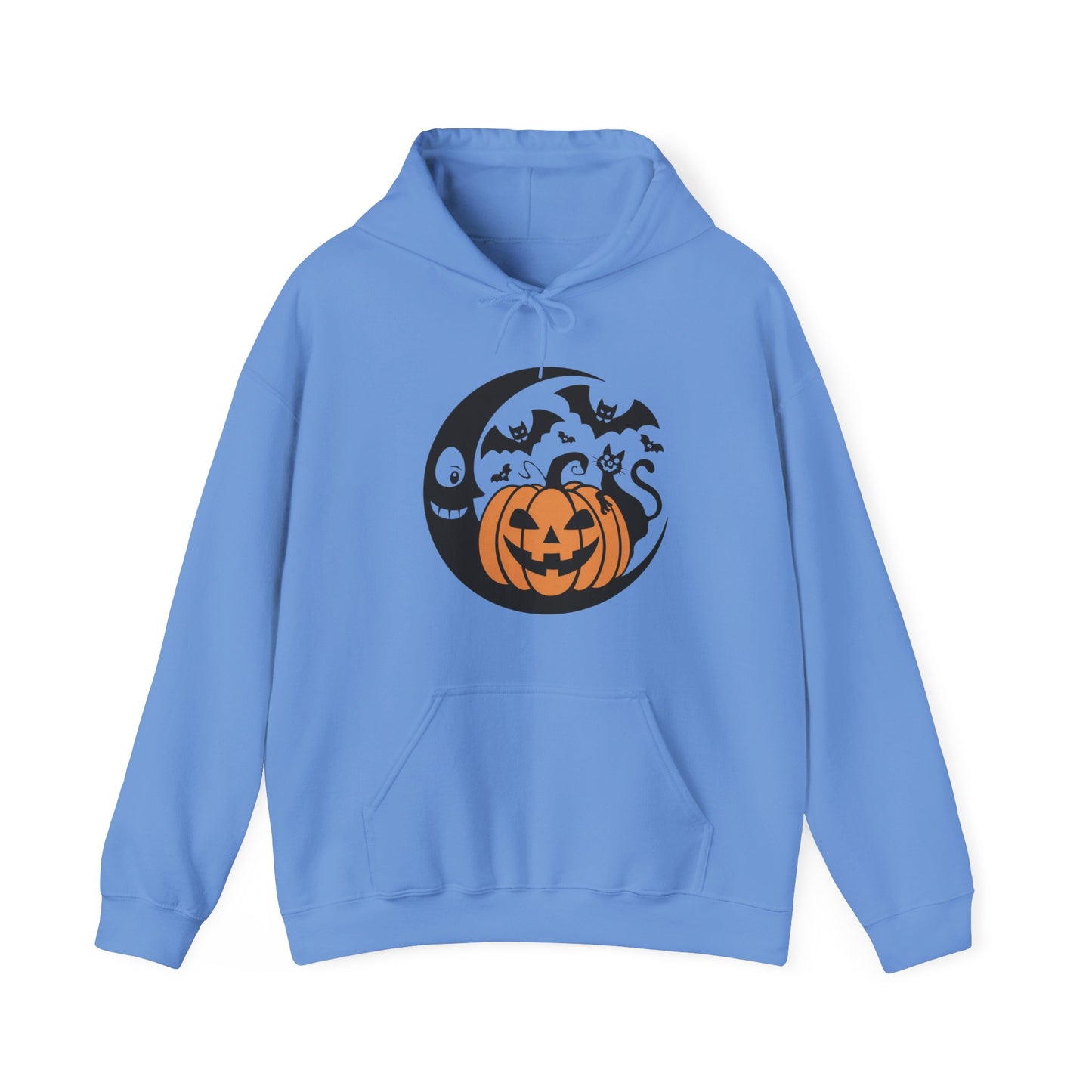 Retro Pumpkin Moon Halloween Hoodie
