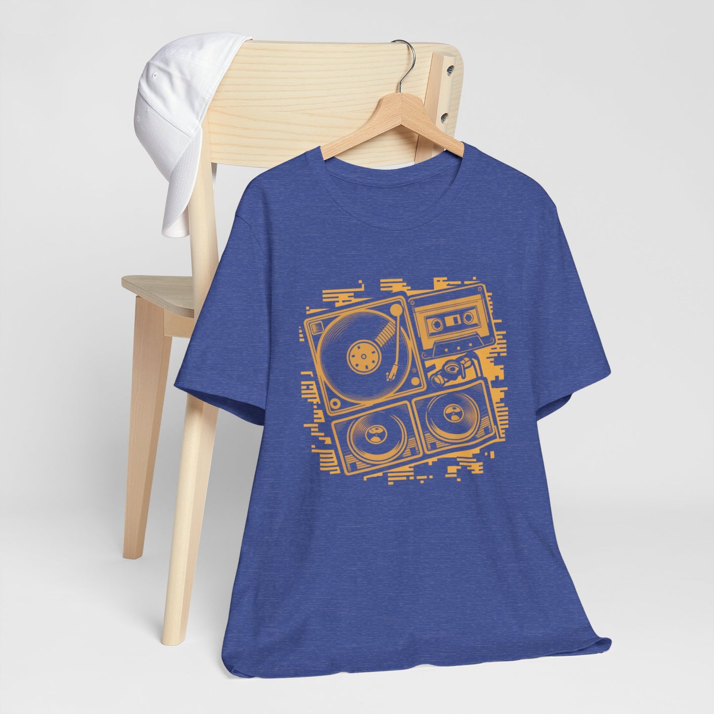 Retro Music Golden Turntable Tee