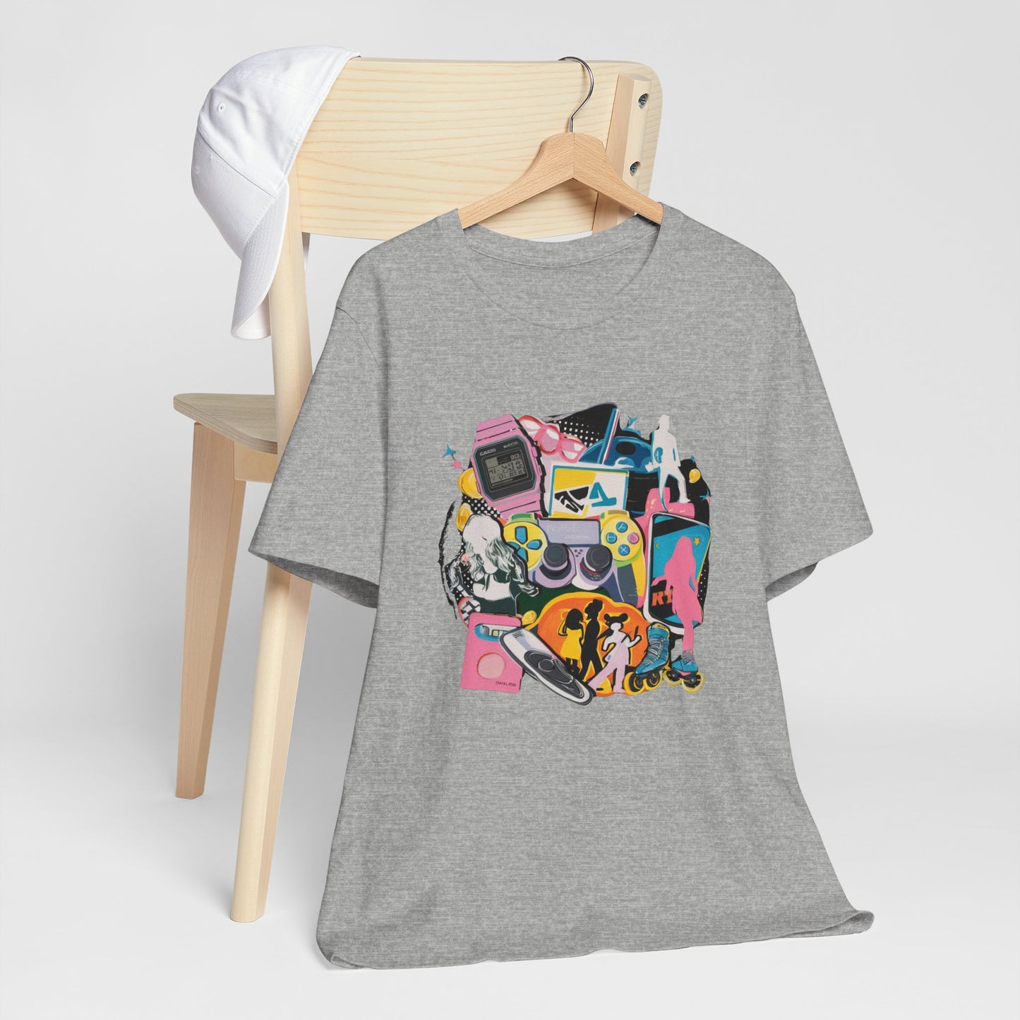 2000s Retro Mixed Media Colorful Tee