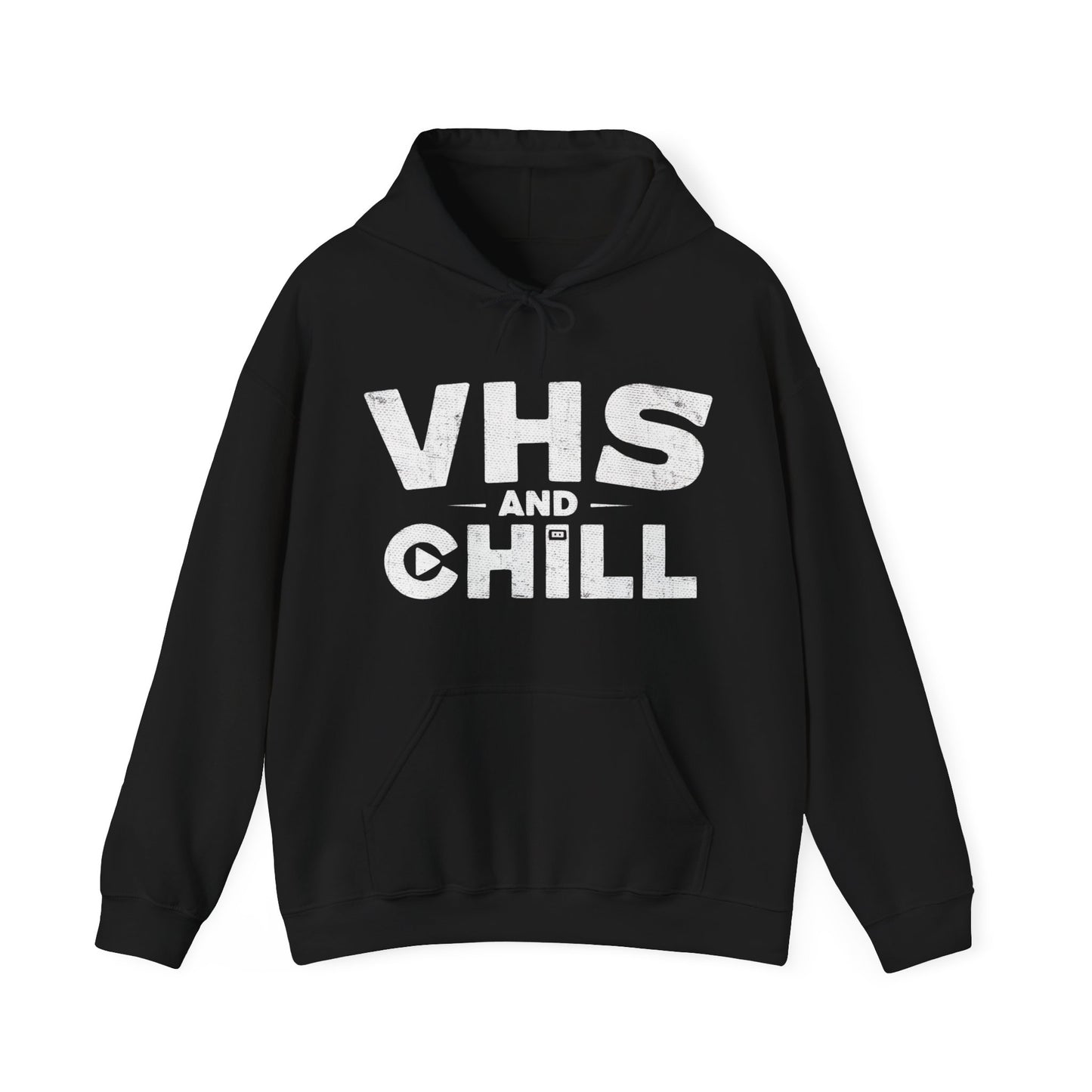 Retro VHS and Chill Humor Hoodie