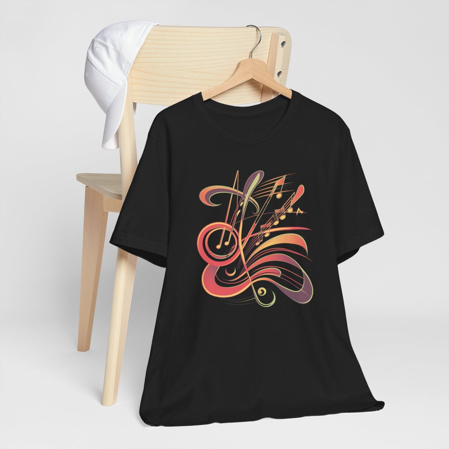 Retro Music Notes Swirl Tee