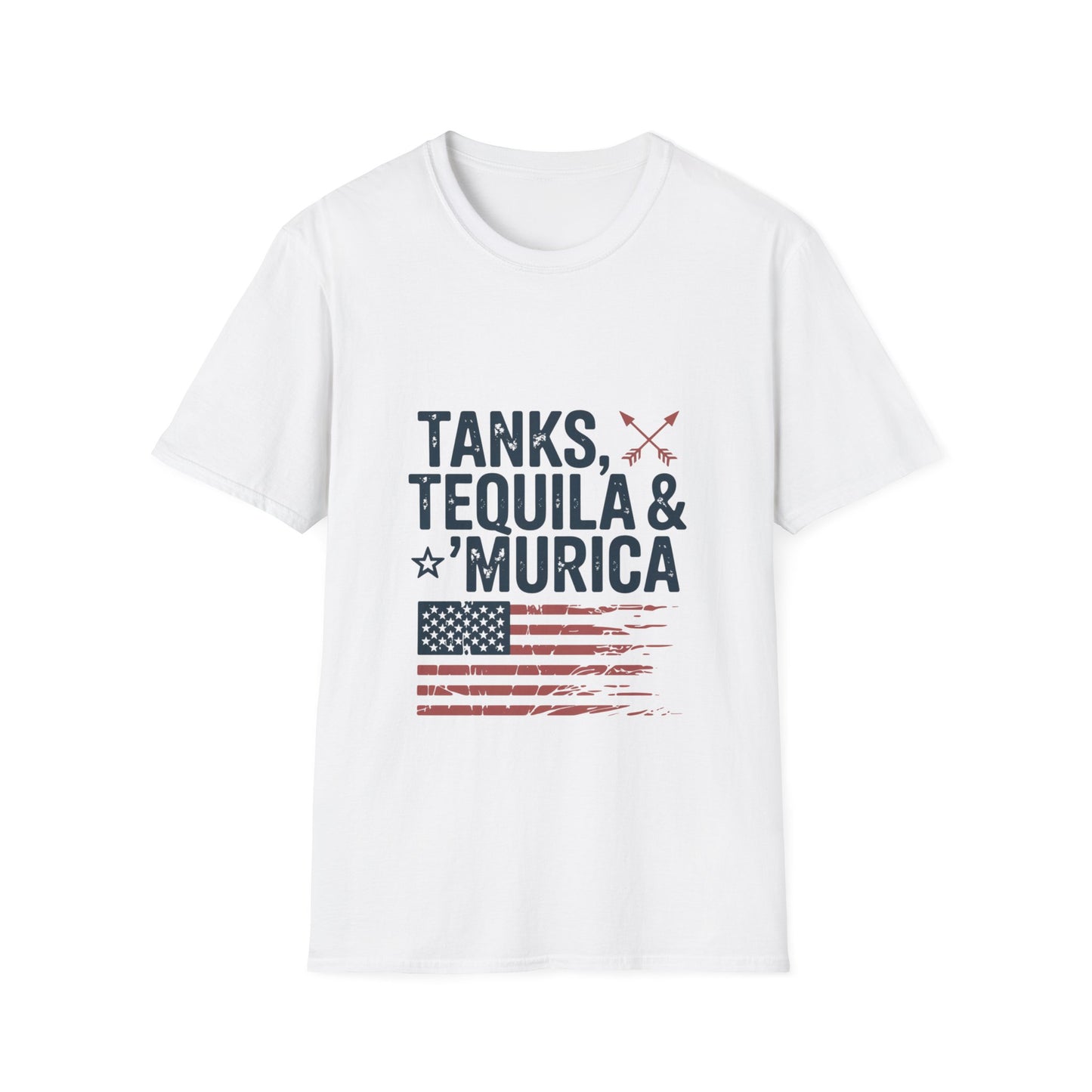 Tanks, Tequila & Murica Patriotic Tee