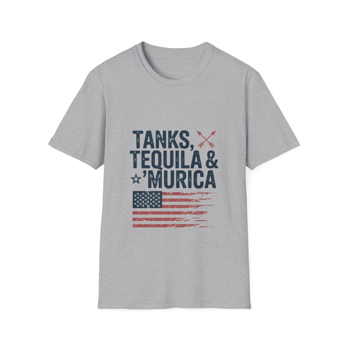 Tanks, Tequila & Murica Patriotic Tee